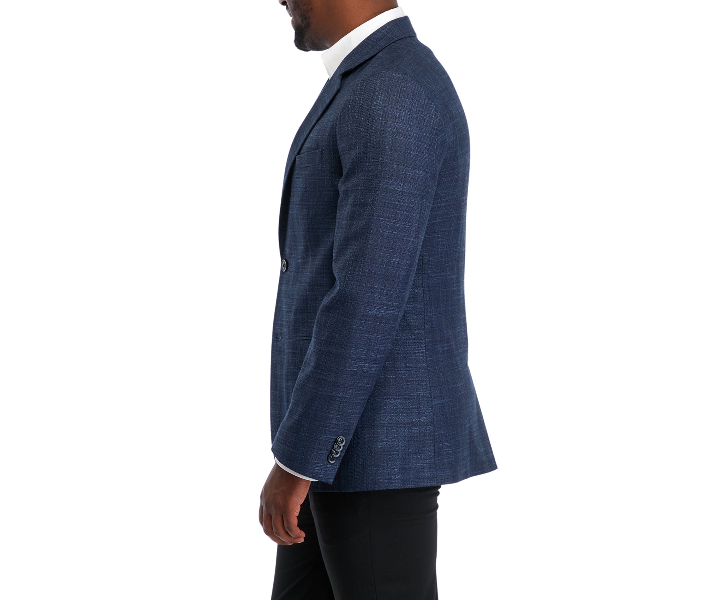 Solid Textured Sport Coat