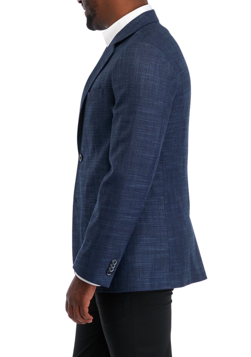 Solid Textured Sport Coat