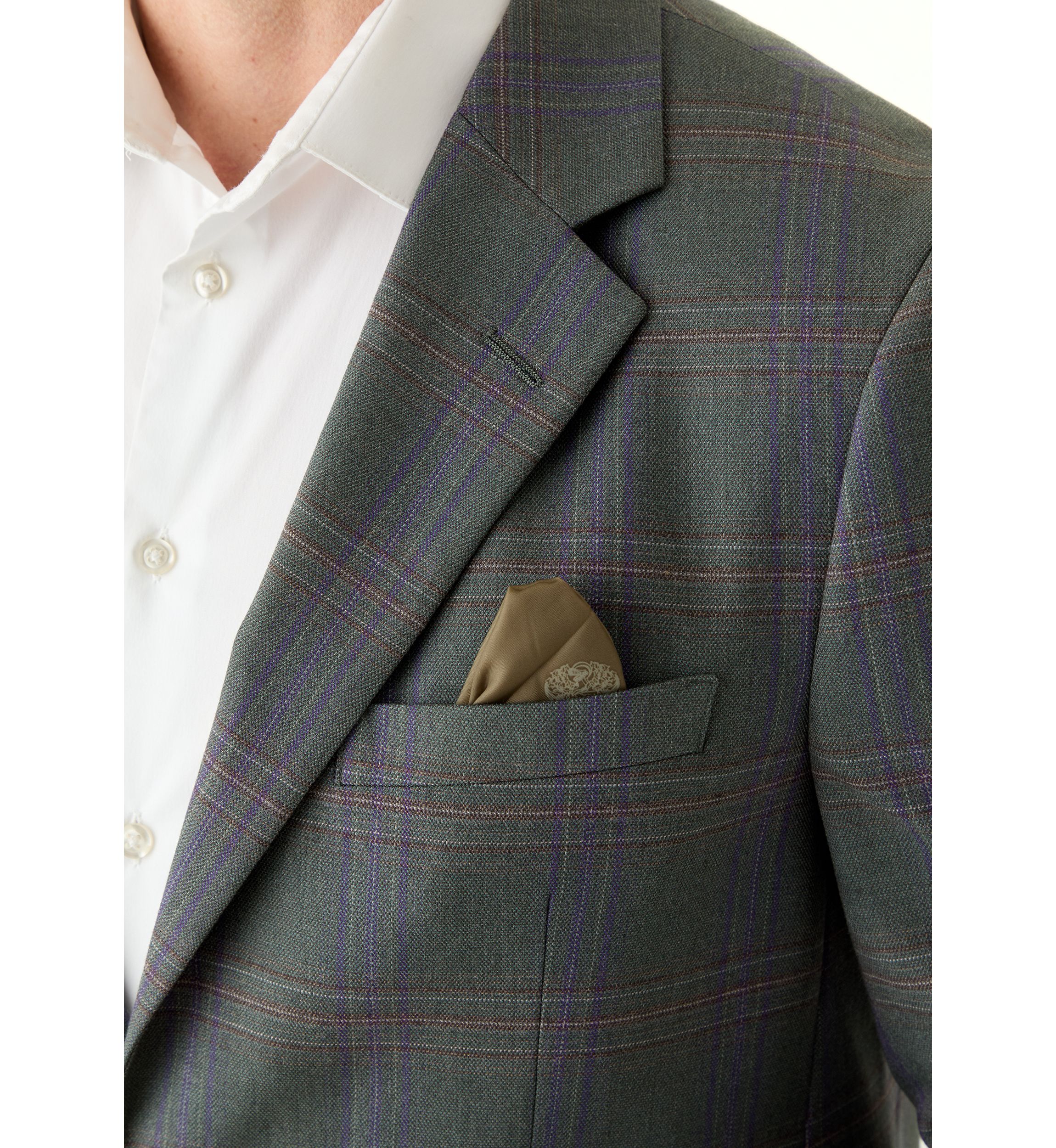 Plaid Printed Sportcoat
