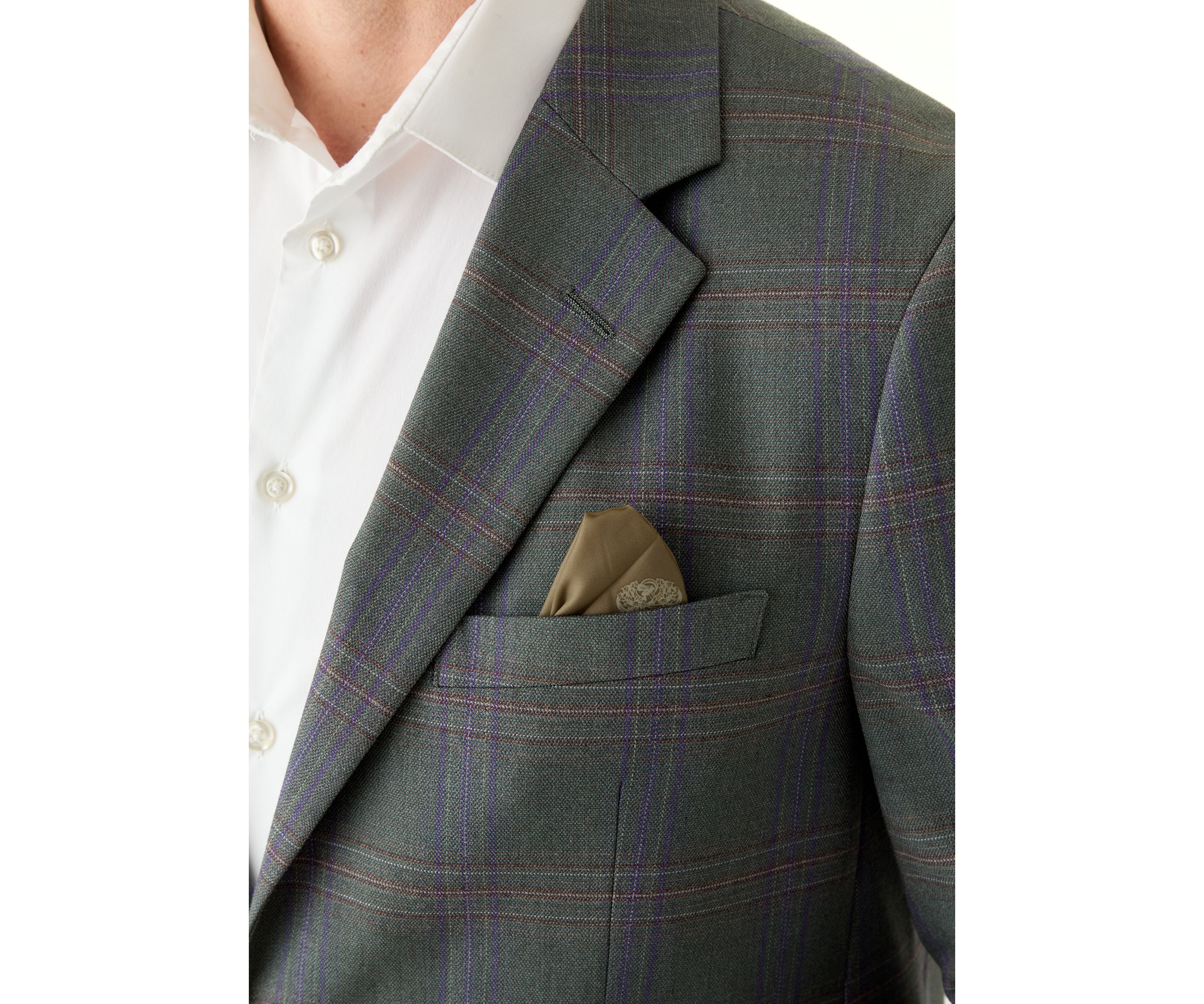 Plaid Printed Sportcoat