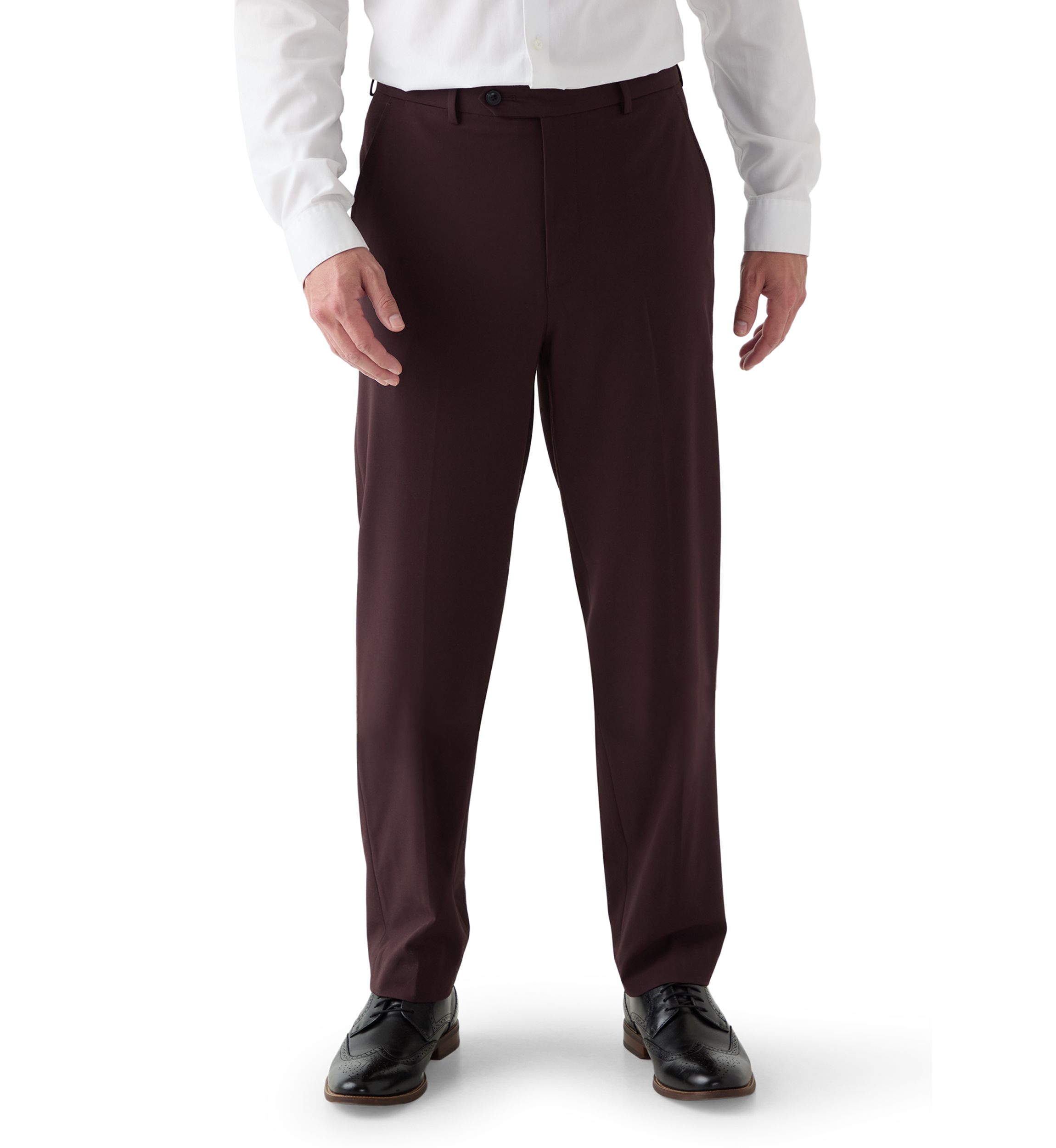 Burgundy Super Stretch Suit Pant