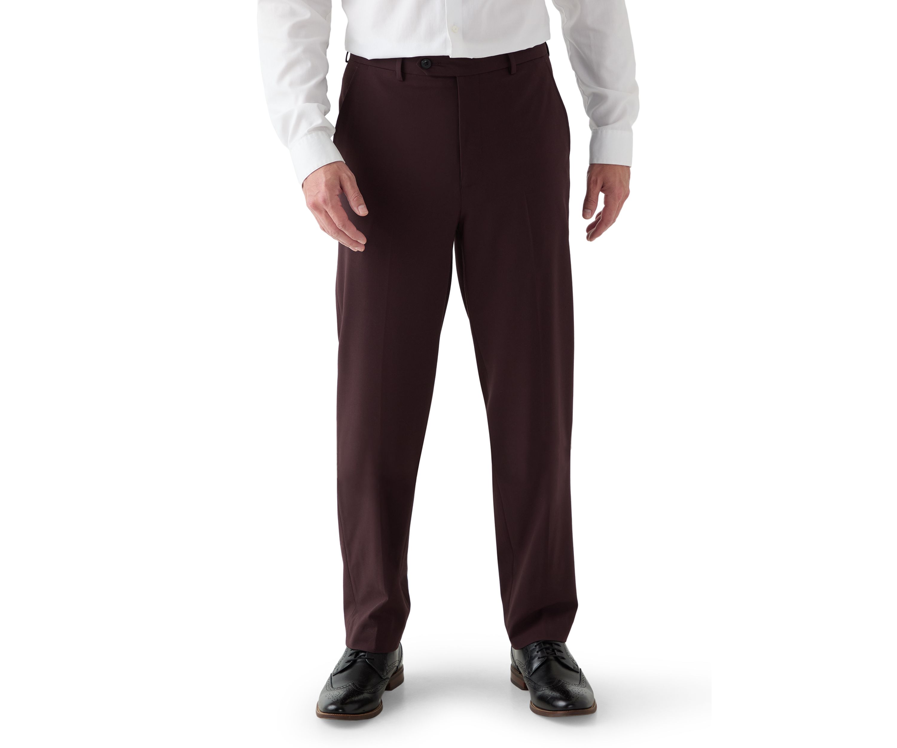 Burgundy Super Stretch Suit Pant