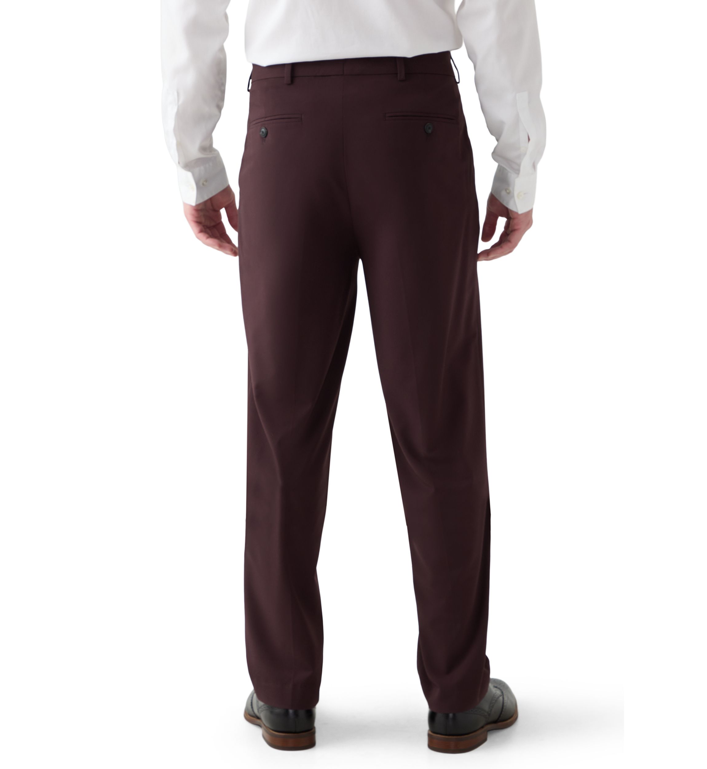 Burgundy Super Stretch Suit Pant