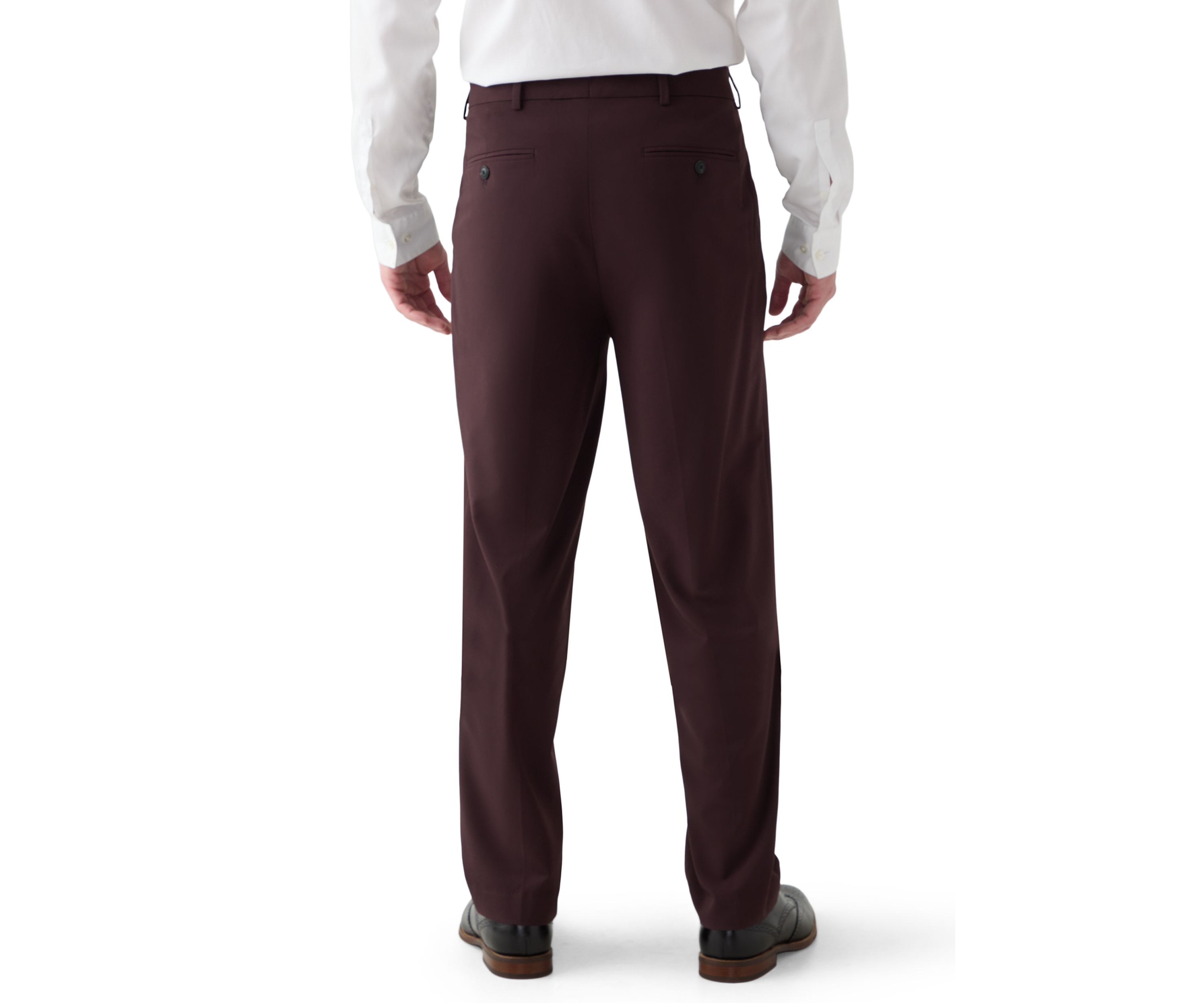 Burgundy Super Stretch Suit Pant