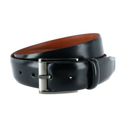 Trafalgar Men's Matteo 35mm Feather Edge Dress Belt, Brown, 40