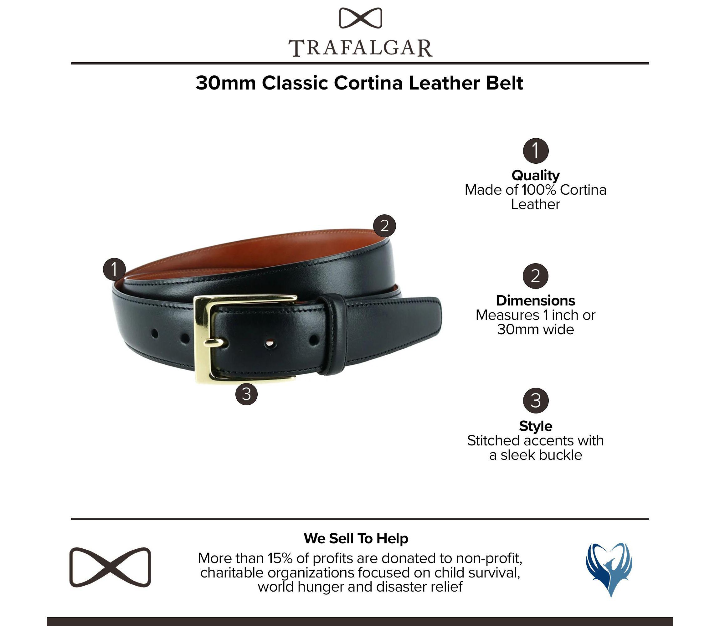 Classic 30mm Cortina Leather Belt