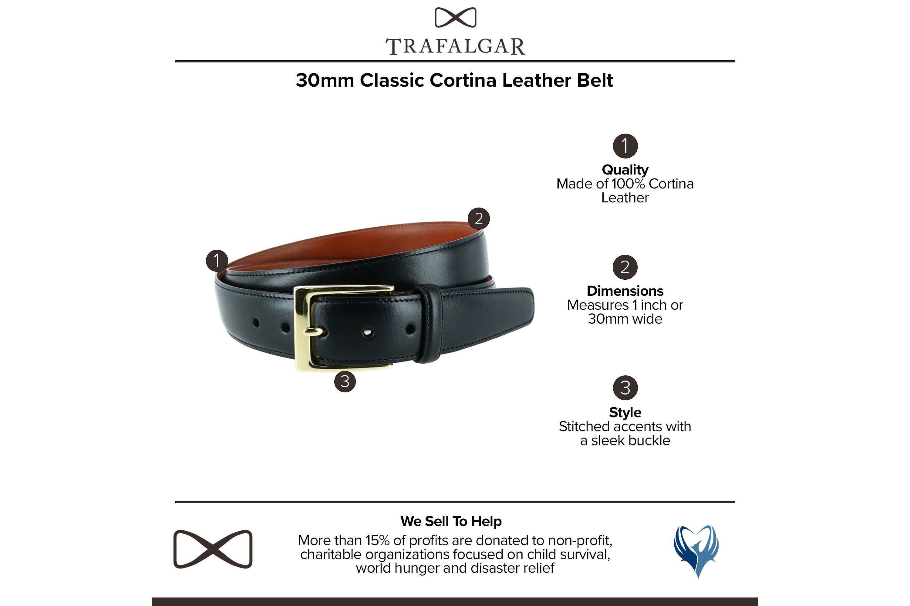 Classic 30mm Cortina Leather Belt