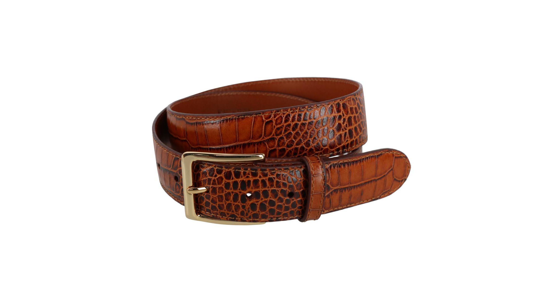 Chance 35mm Mock Mini-African Alligator Embossed Italian Leather Belt