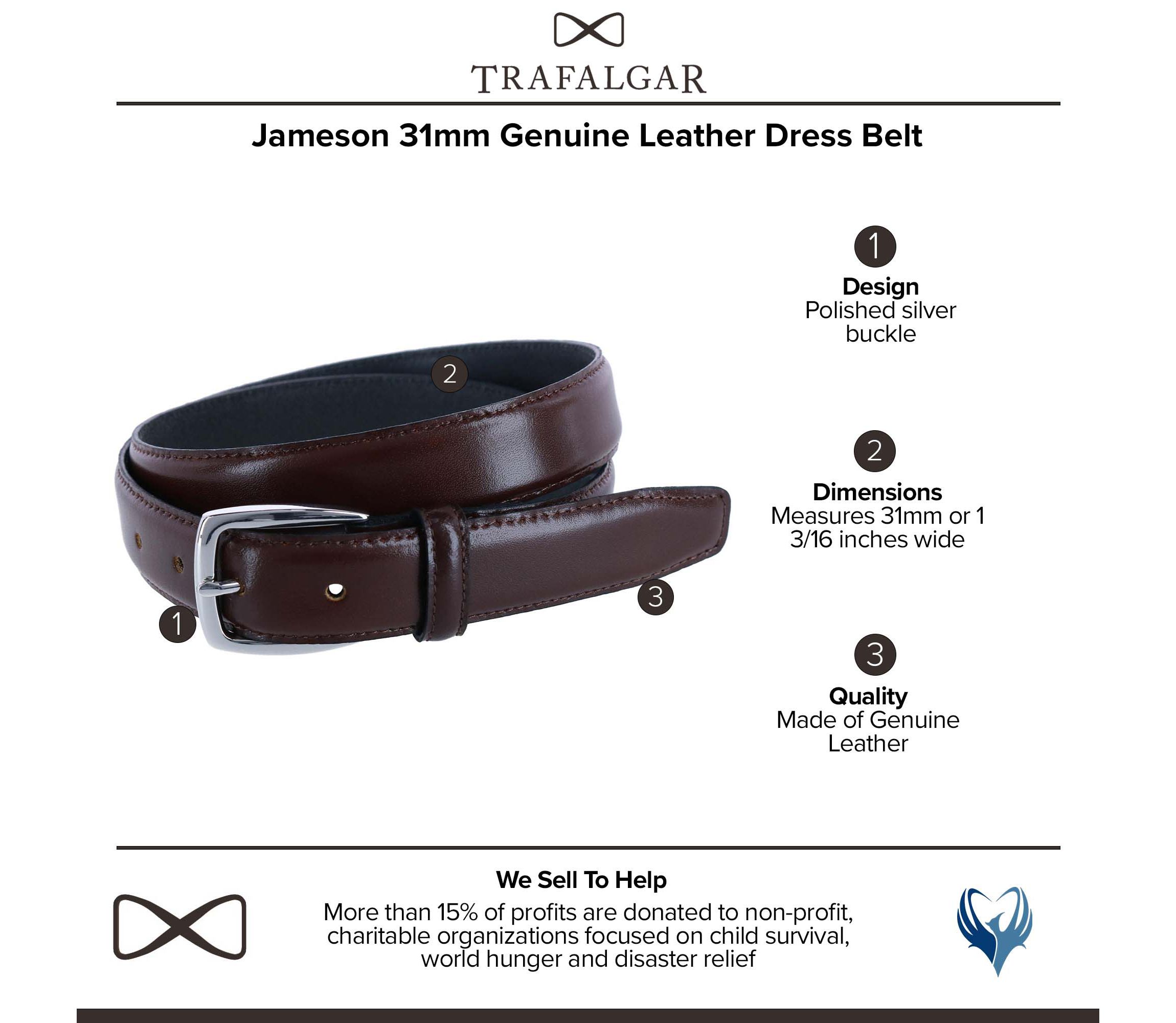 Jameson 31mm Genuine Leather Dress Belt