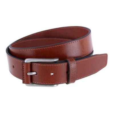 Trafalgar Men's Wyatt 35mm Genuine Leather Casual Jean Belt, Tan, 44