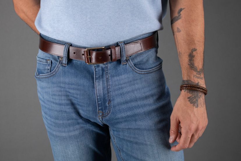 Wyatt 35mm Genuine Leather Casual Jean Belt