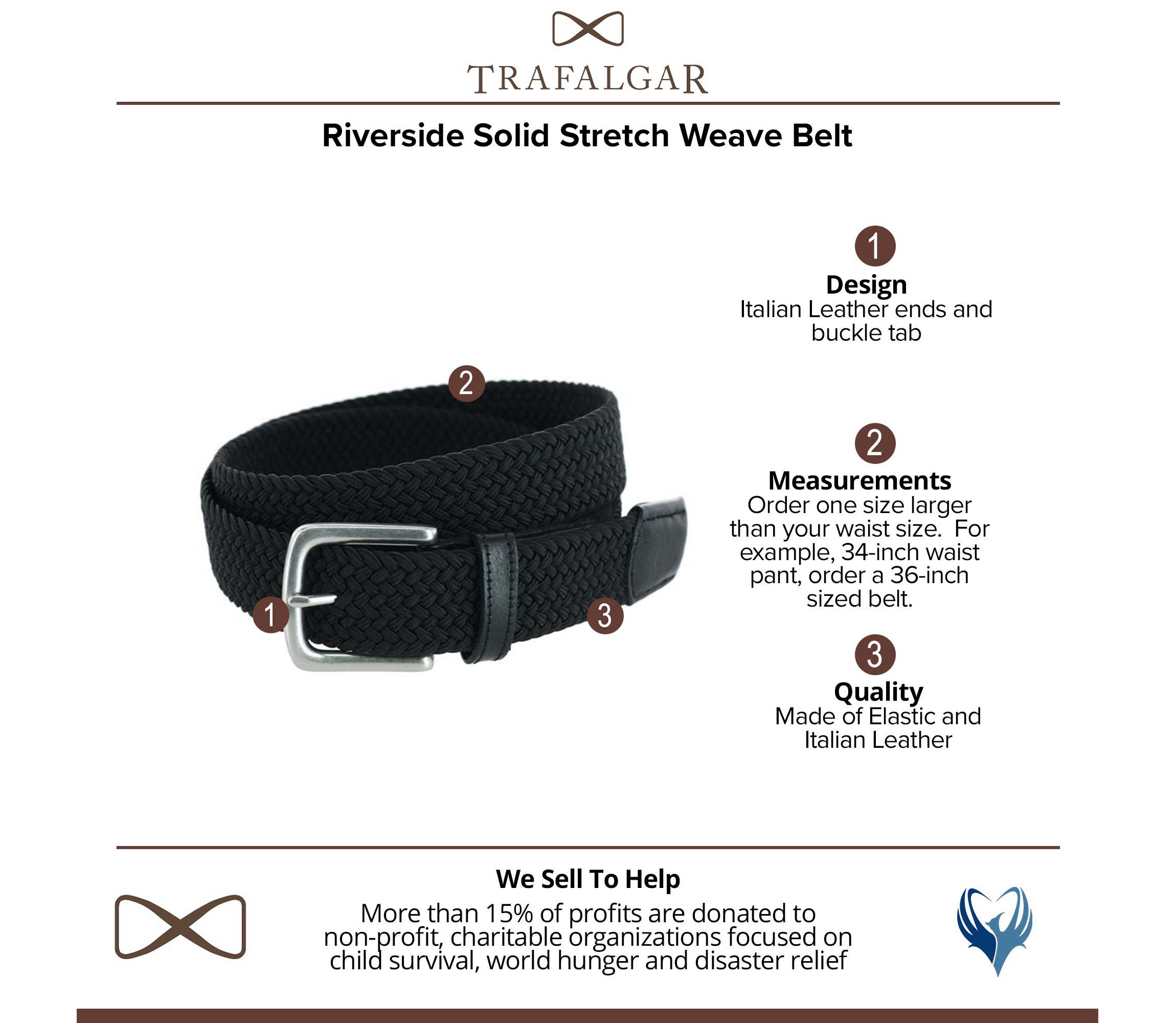 Riverside Solid Stretch Weave Belt