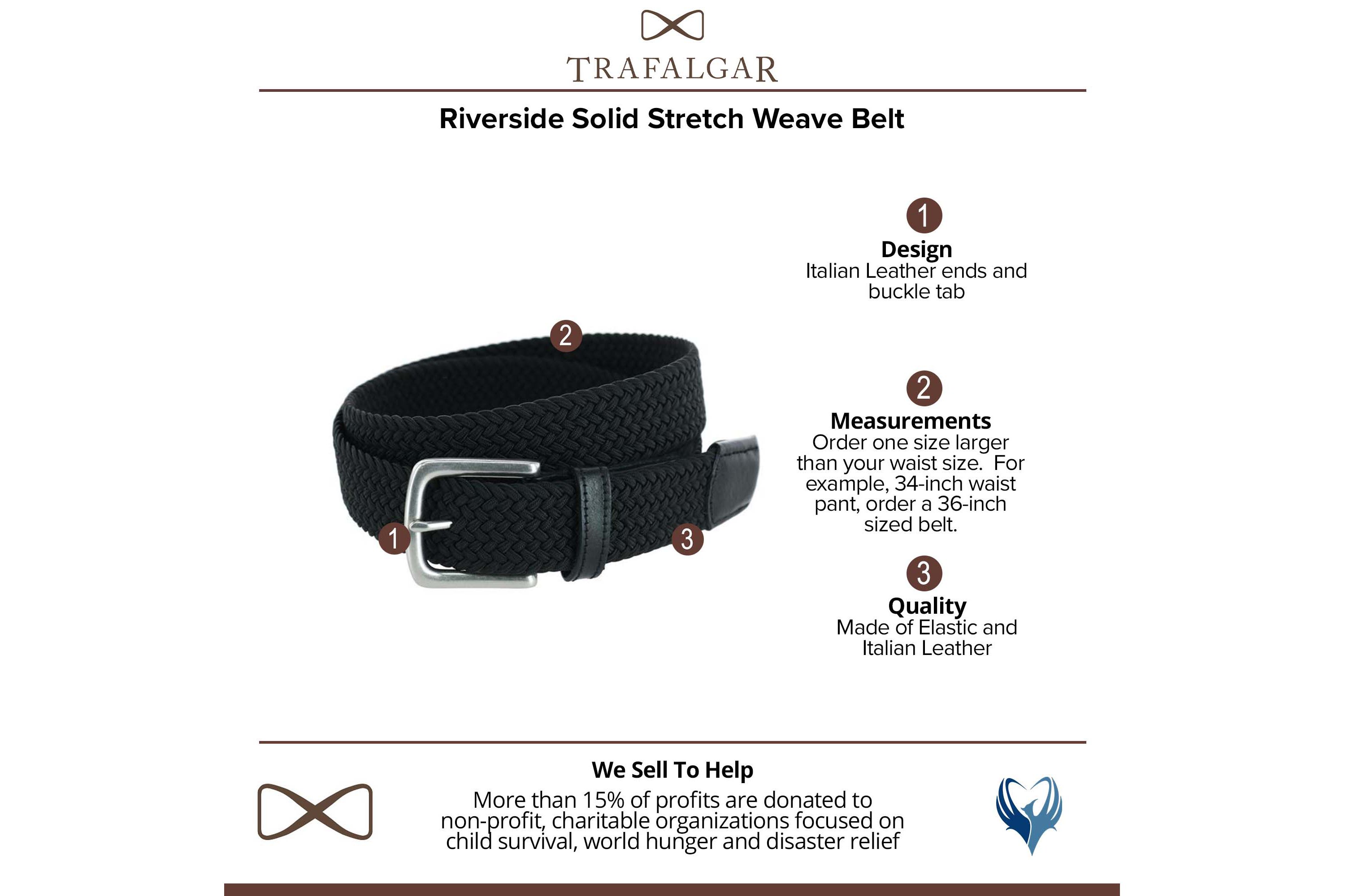 Riverside Solid Stretch Weave Belt