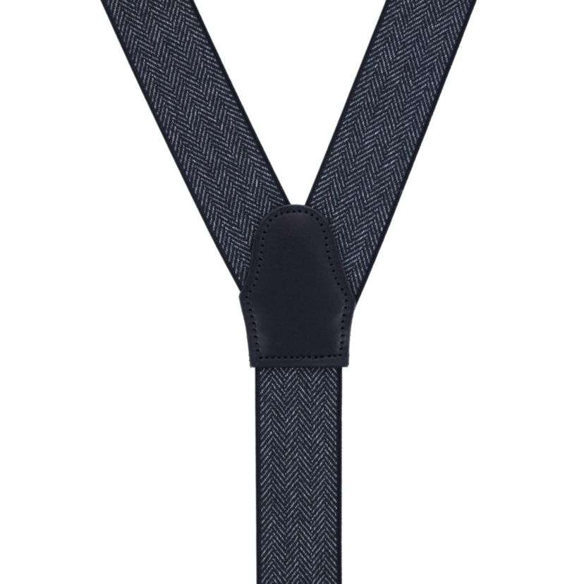 Silas Classic Herringbone Elastic Button End Braces