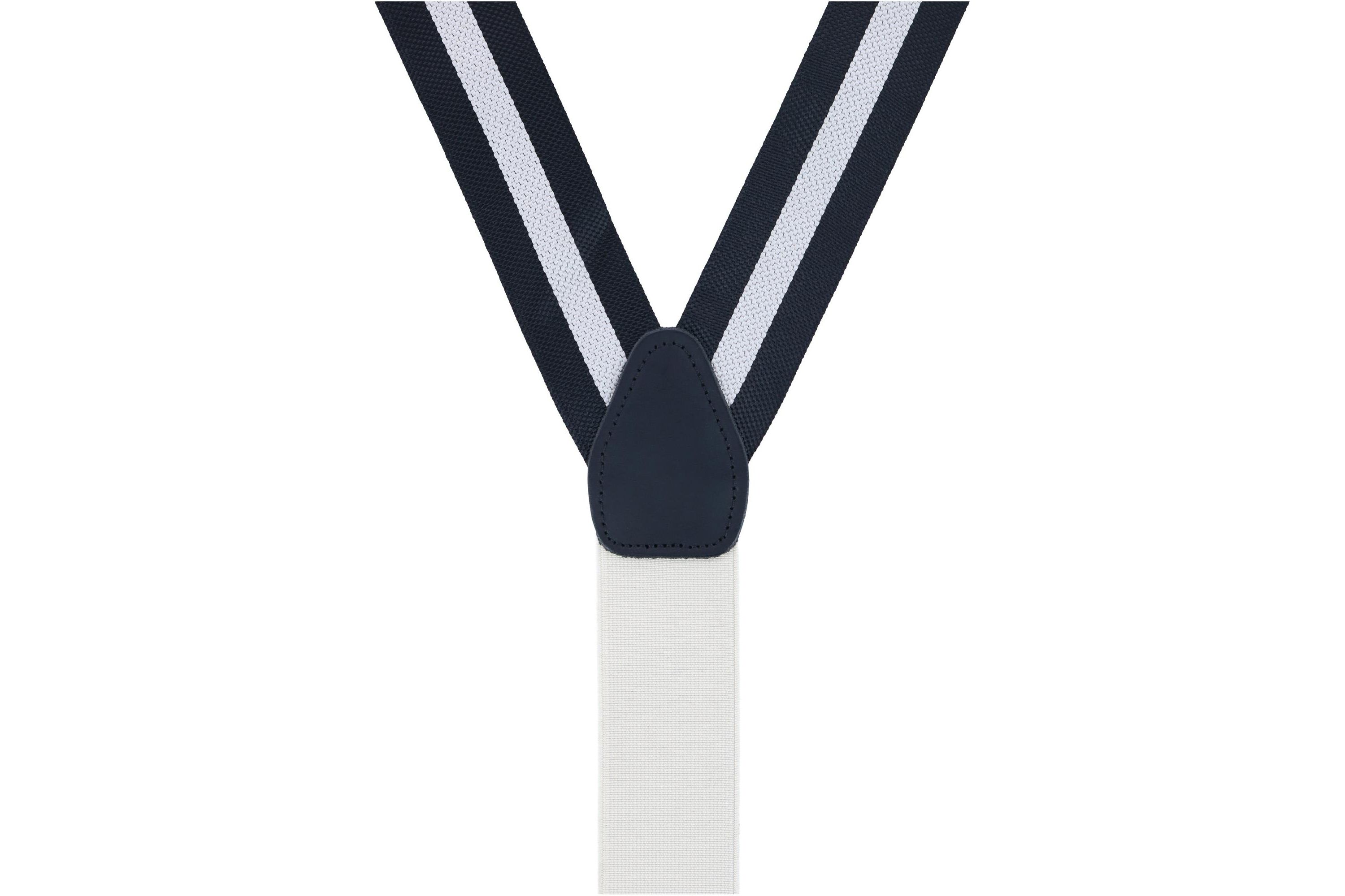Montague Center Stripe Nylon Button End Braces
