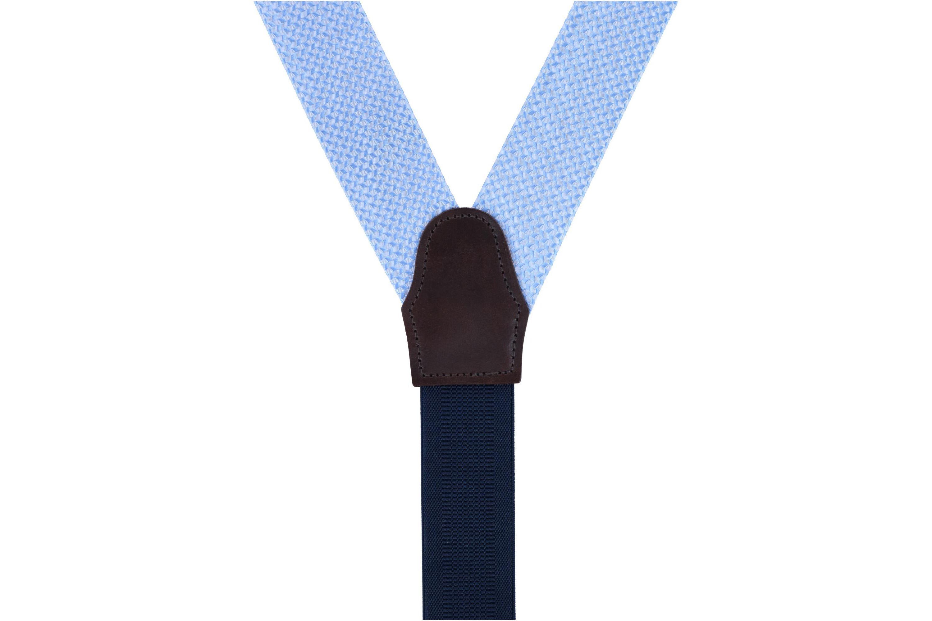 Gamma Geometric Pattern Silk Button End Braces