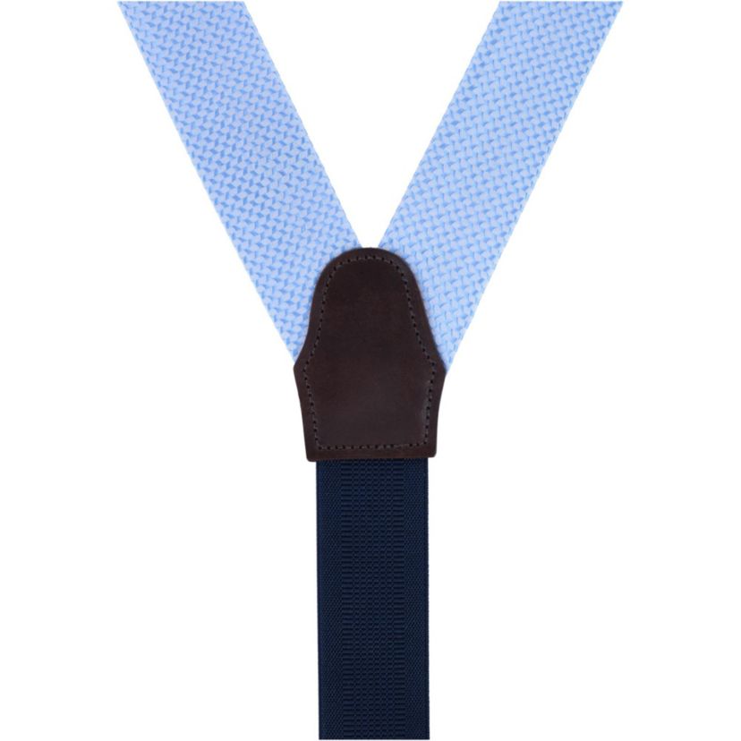 Gamma Geometric Pattern Silk Button End Braces