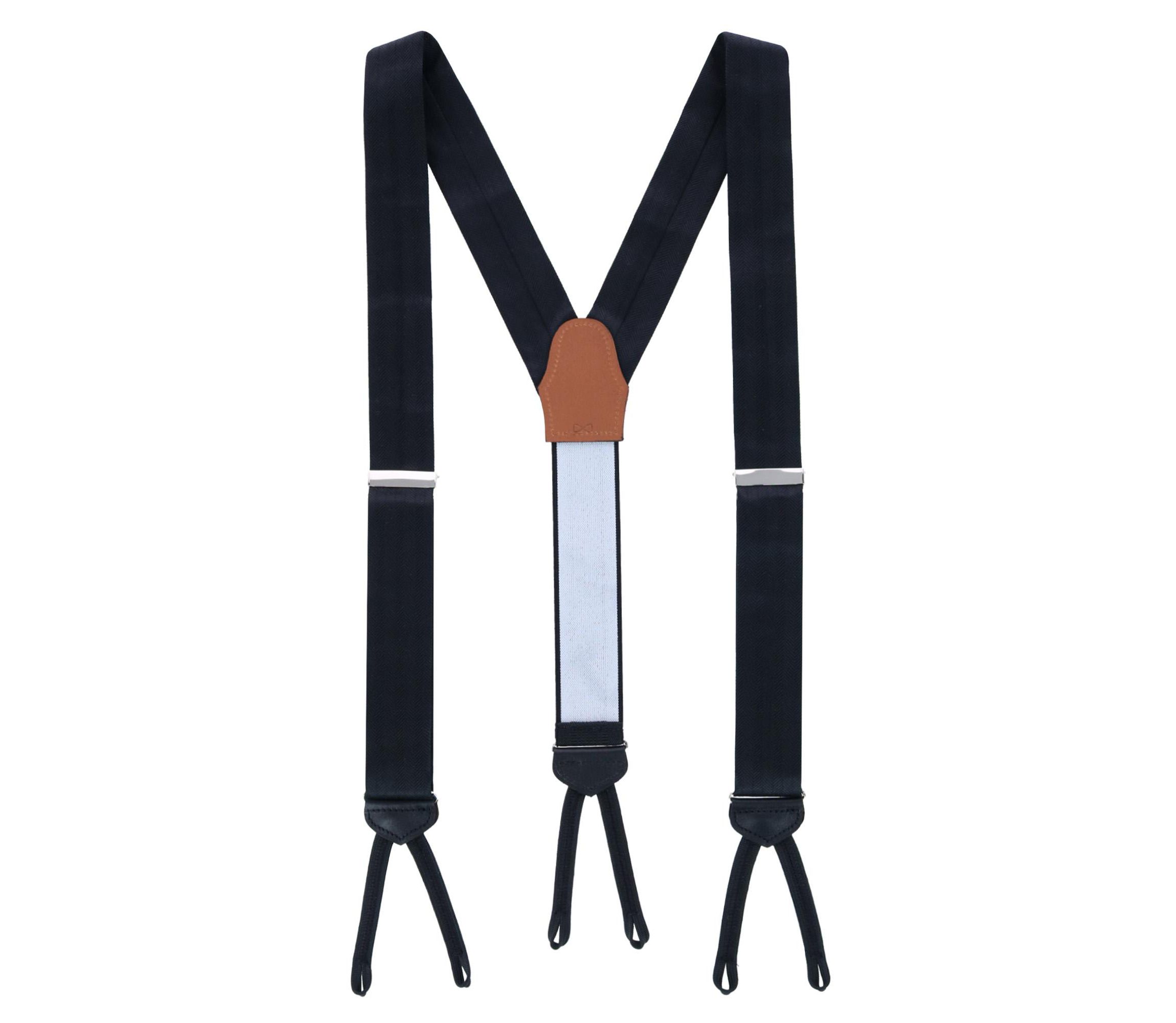 Classic Herringbone Formal End Silk Braces