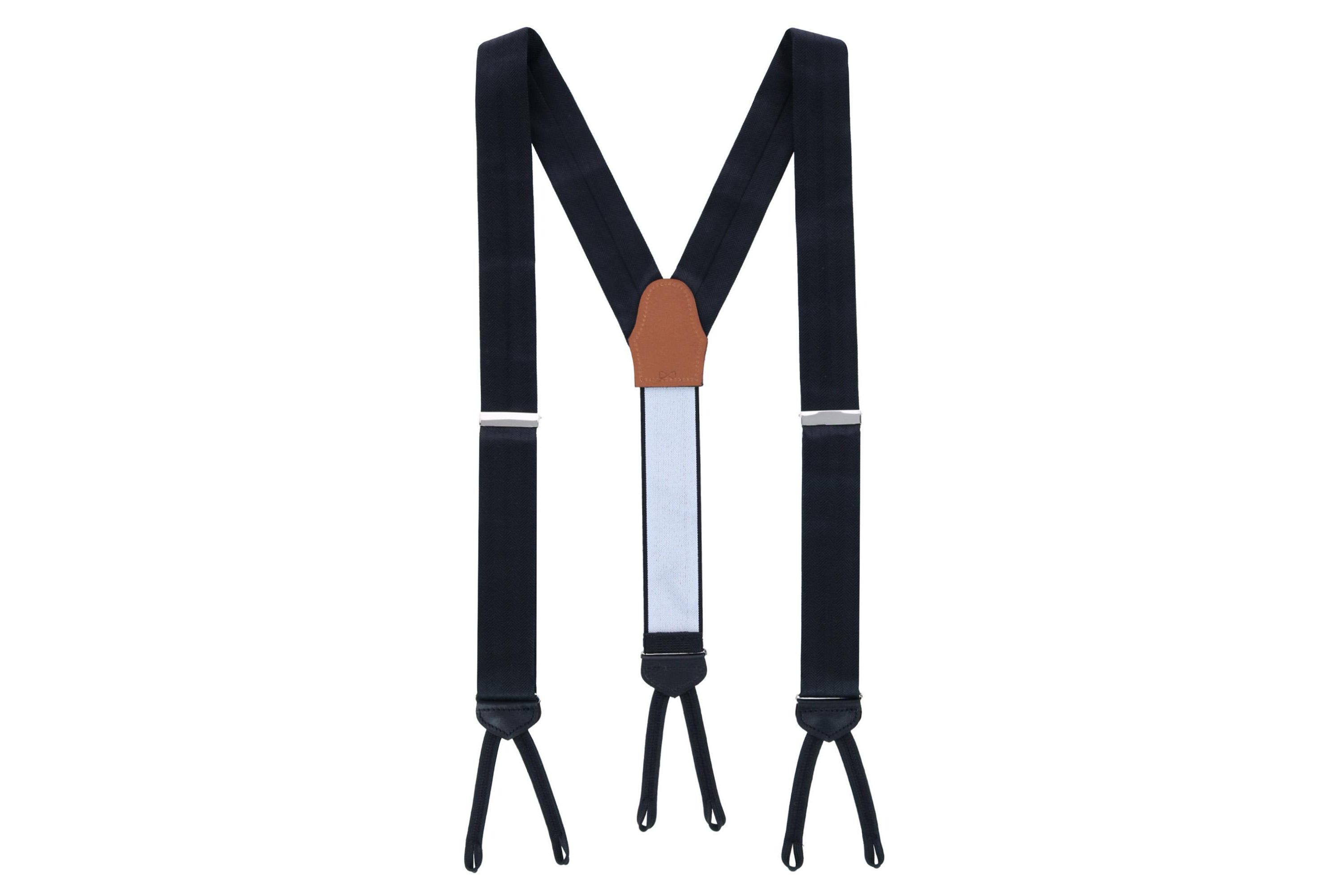 Classic Herringbone Formal End Silk Braces