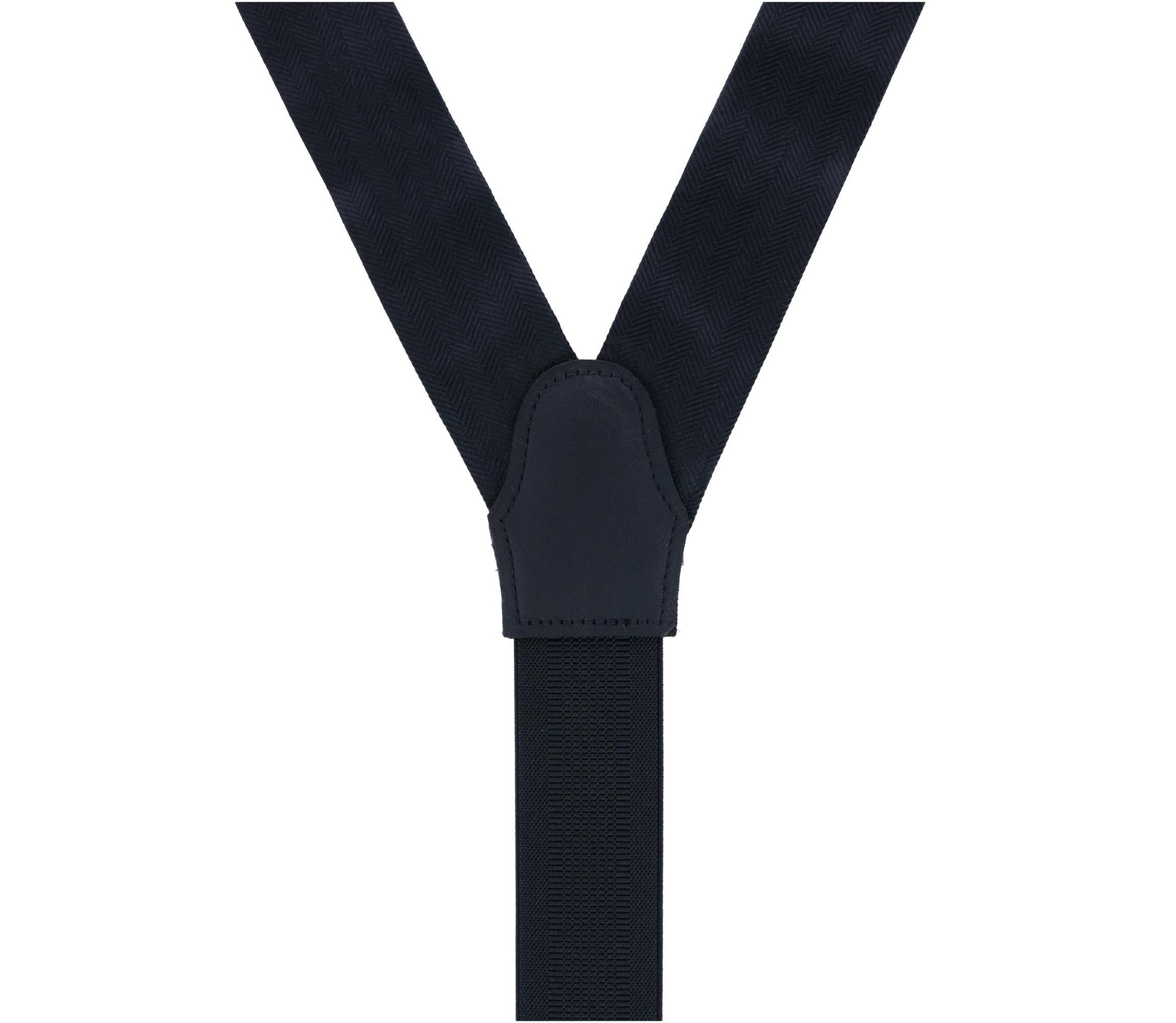 Classic Herringbone Formal End Silk Braces