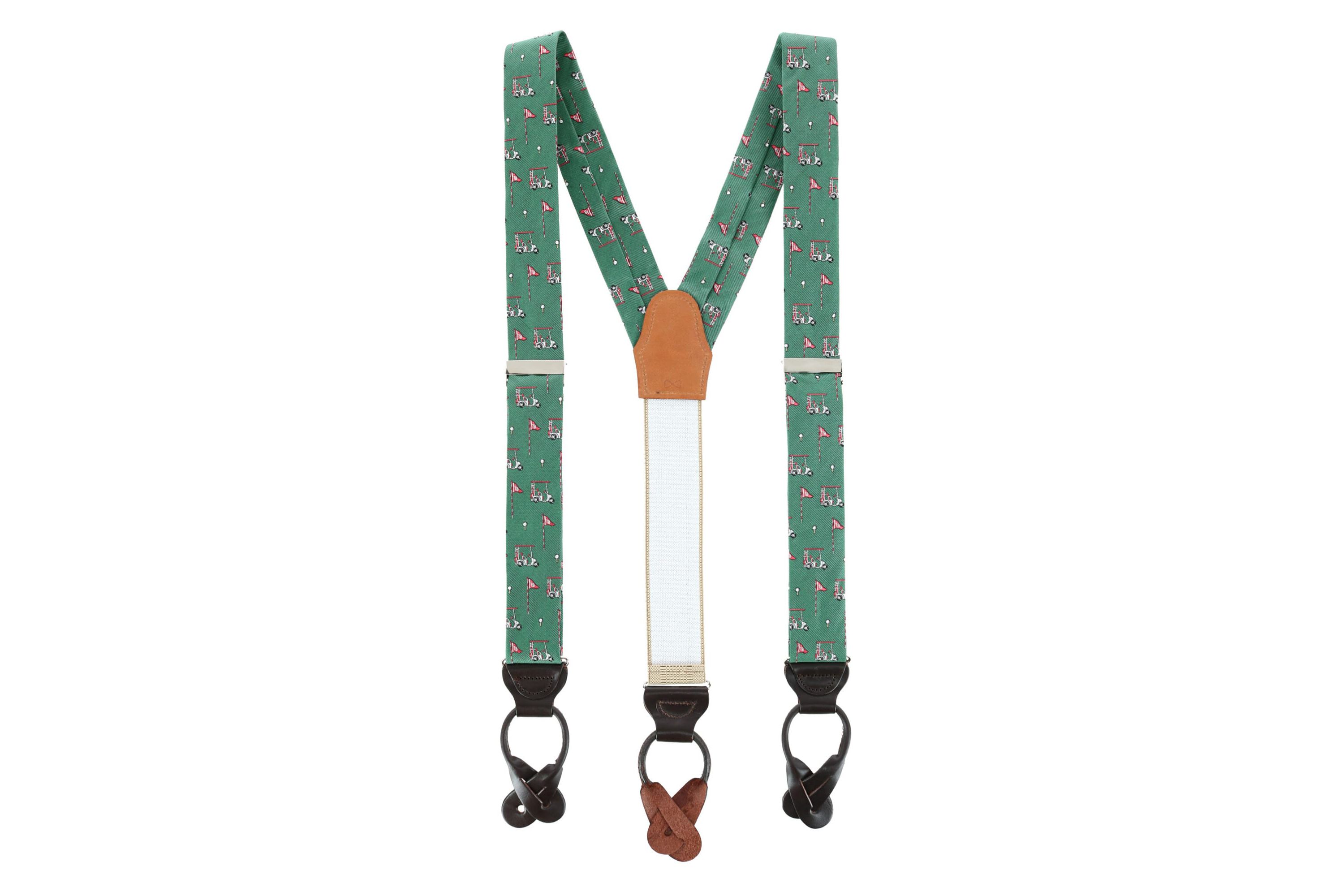 The Golf Dream Silk Button End Braces