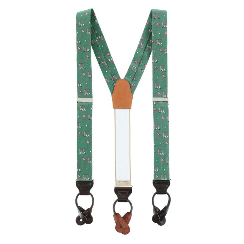 The Golf Dream Silk Button End Braces