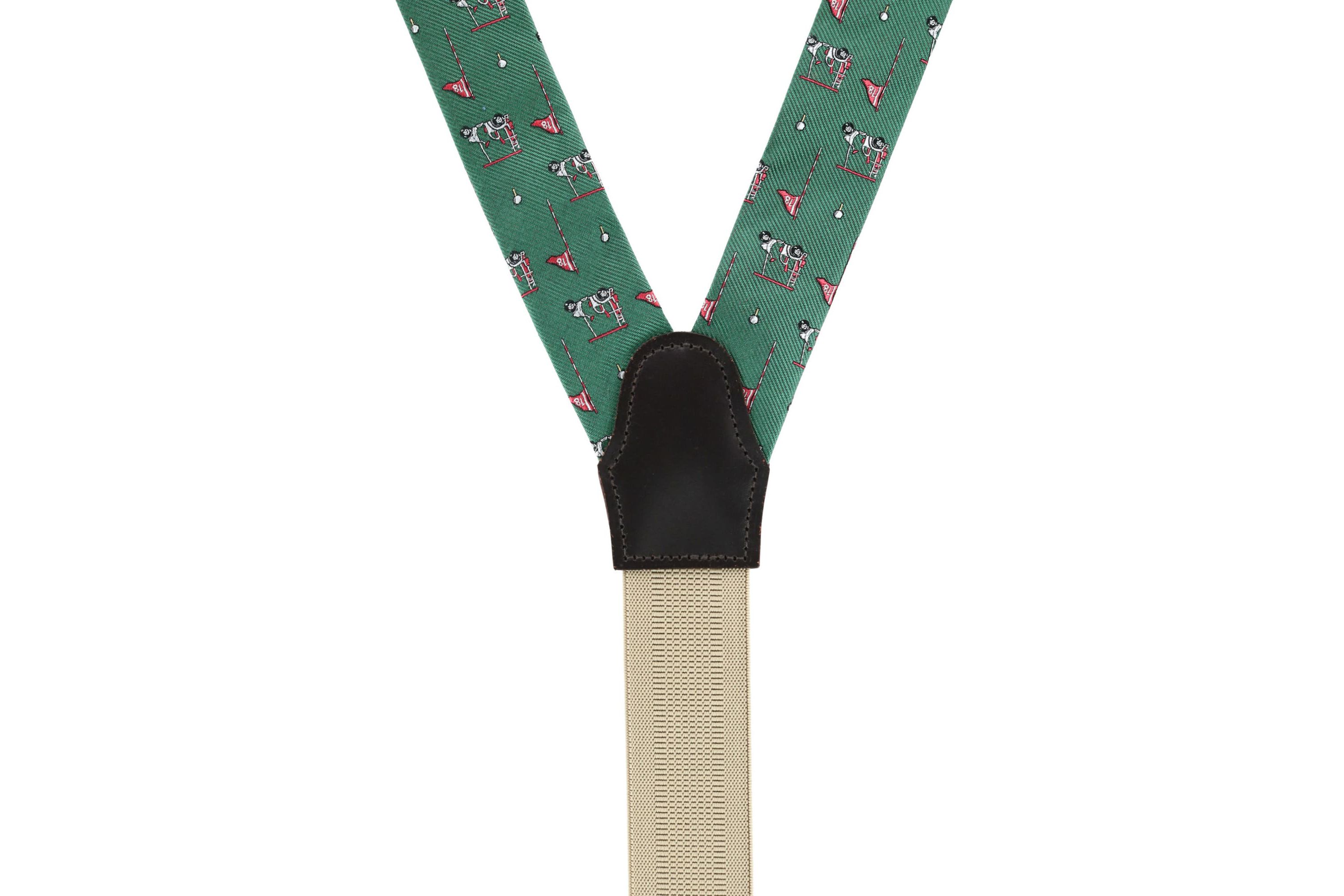 The Golf Dream Silk Button End Braces