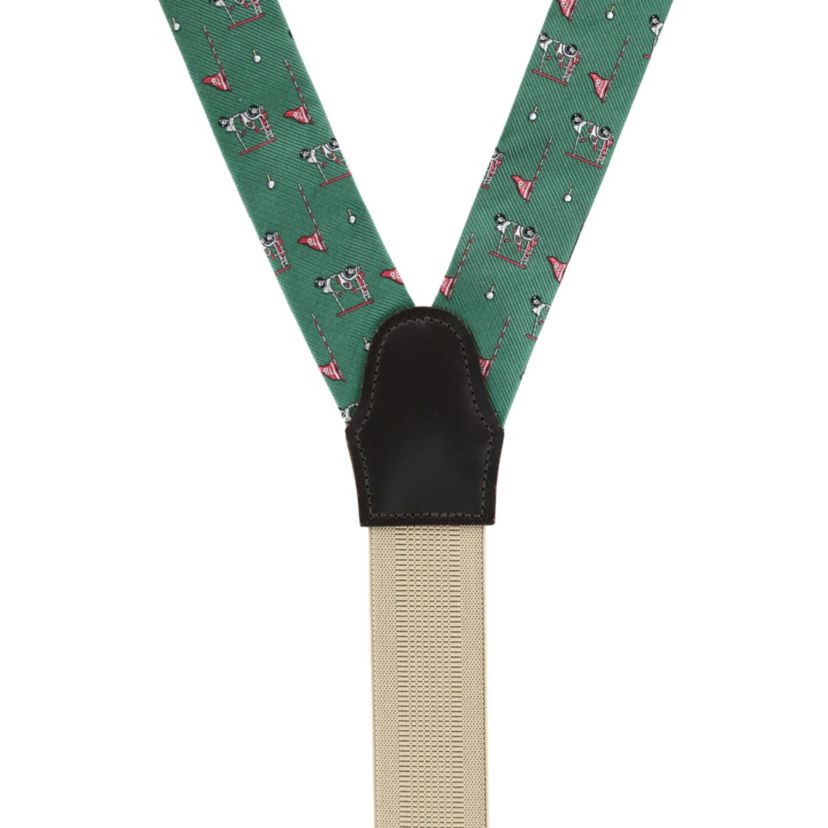 The Golf Dream Silk Button End Braces