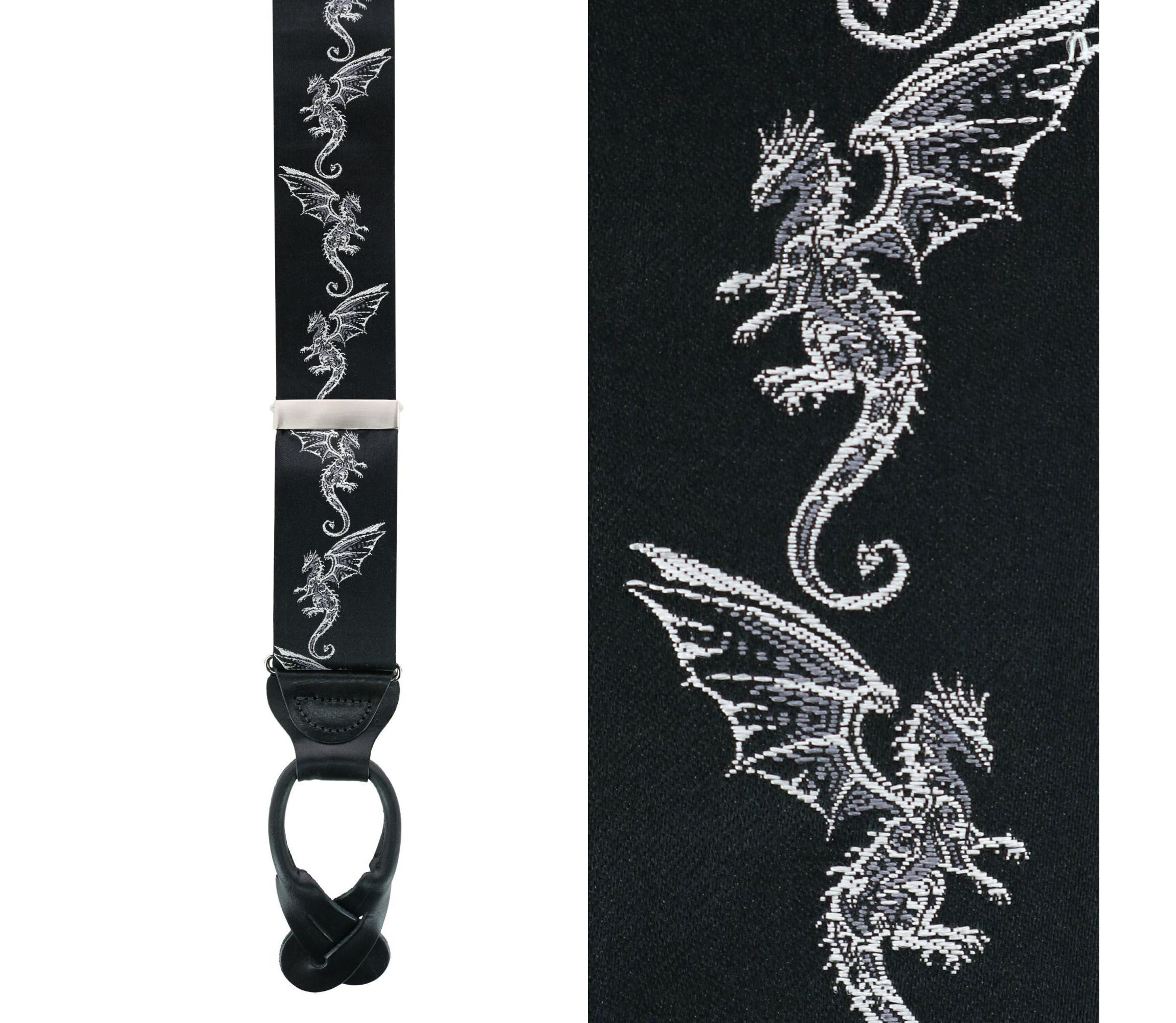 Guardian of Freedom Tribal Dragon Silk Button End  Braces