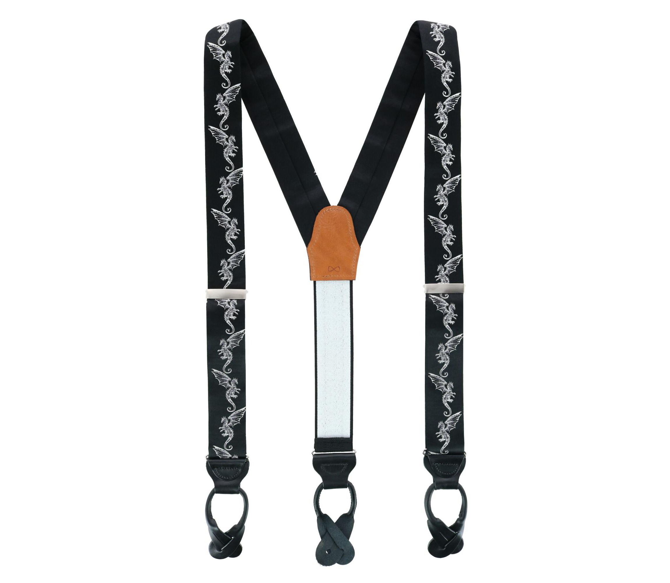 Guardian of Freedom Tribal Dragon Silk Button End  Braces
