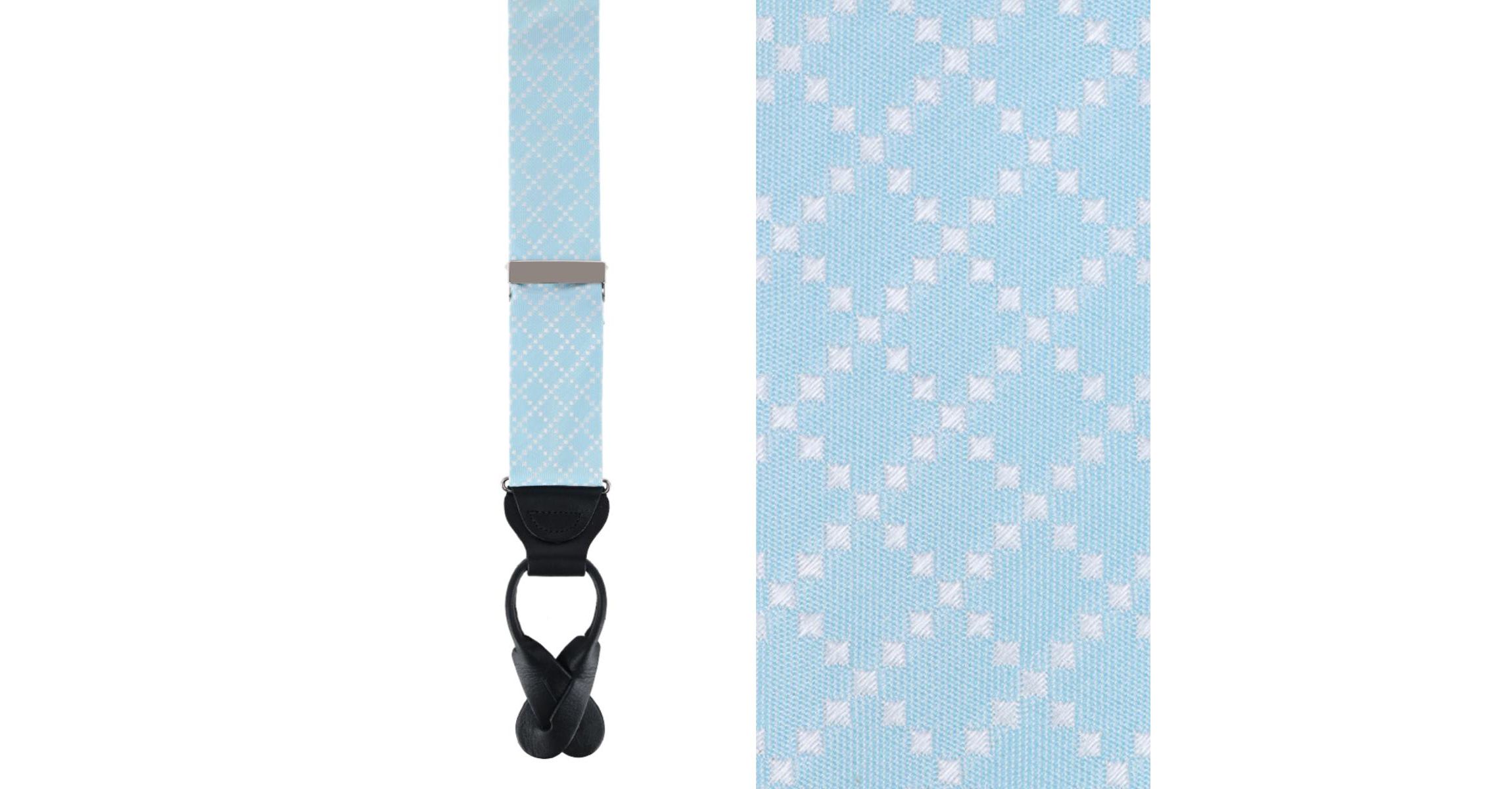 Rowan Geometric Pattern Silk Button End Braces