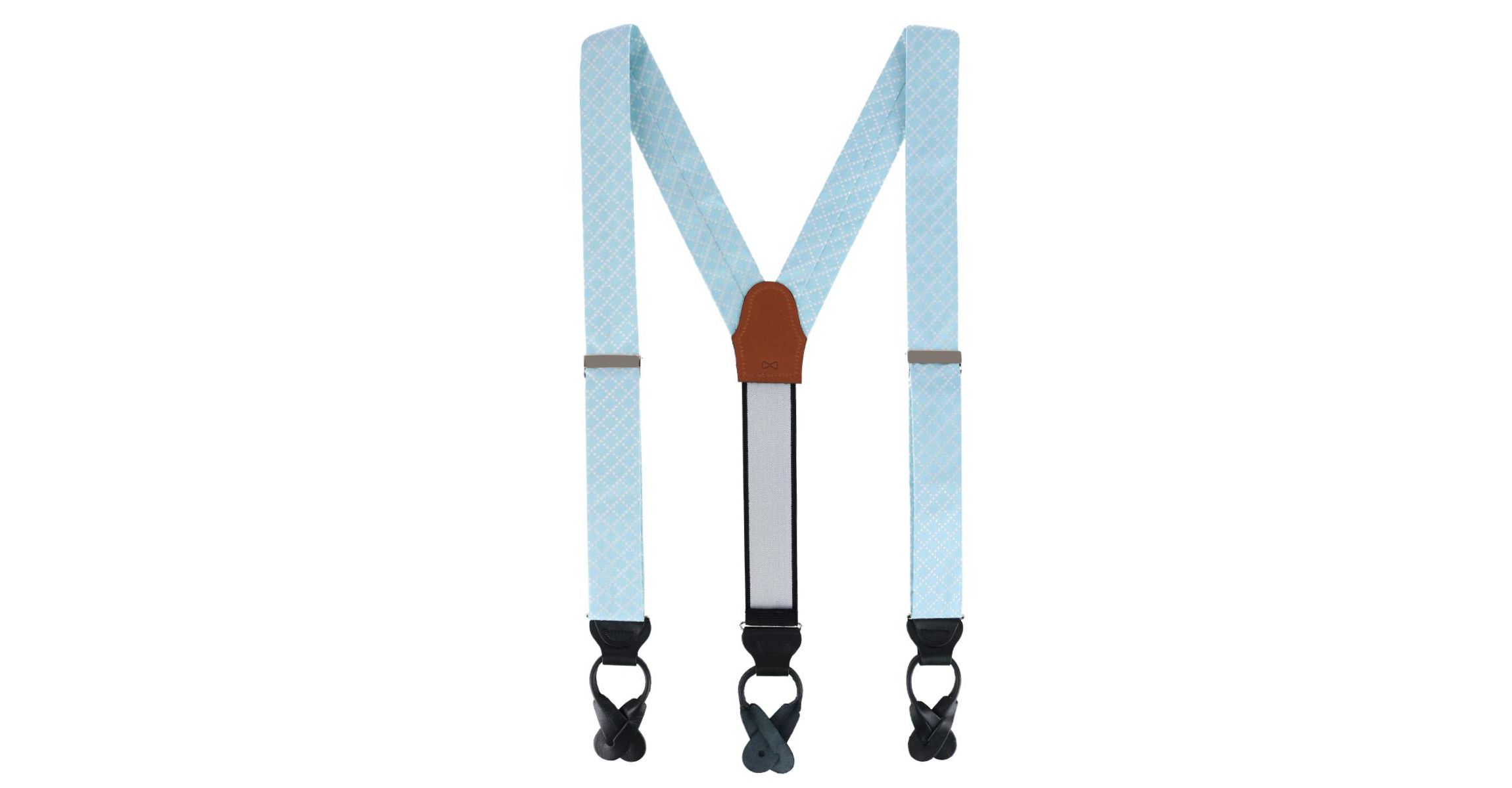 Rowan Geometric Pattern Silk Button End Braces
