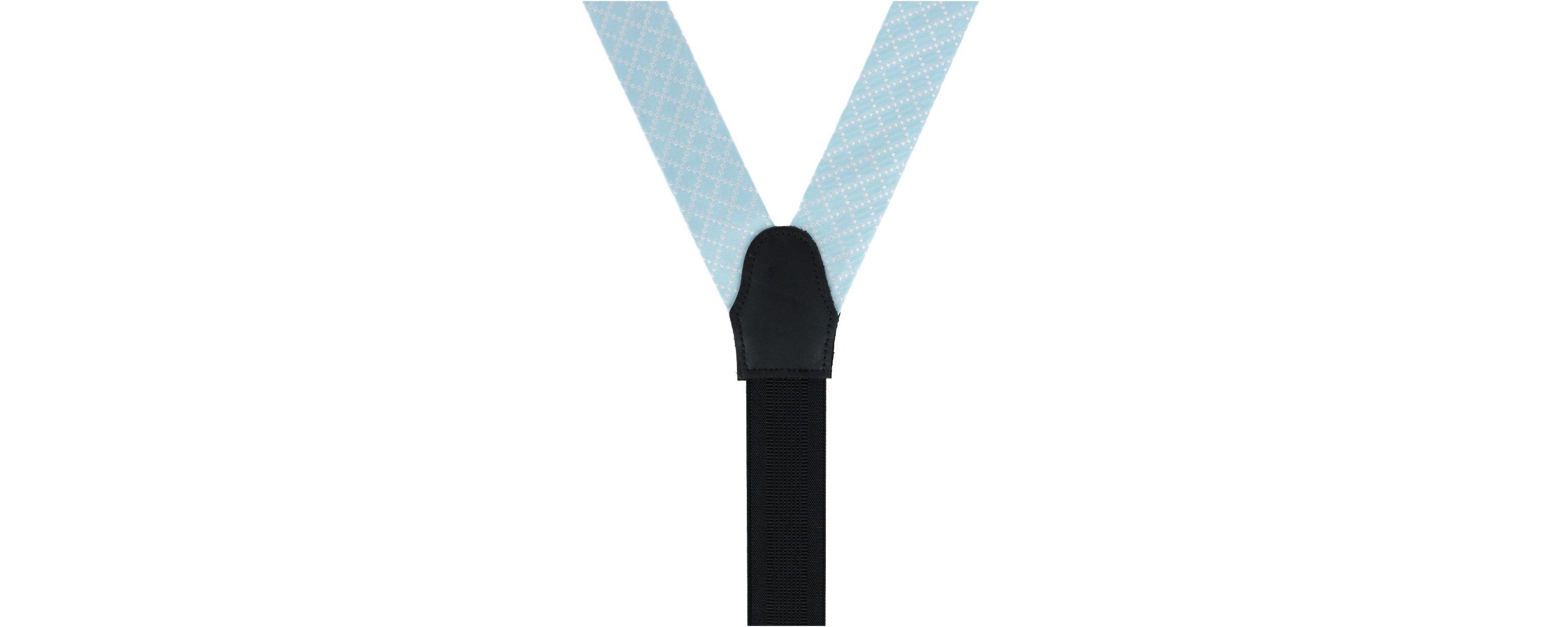 Rowan Geometric Pattern Silk Button End Braces