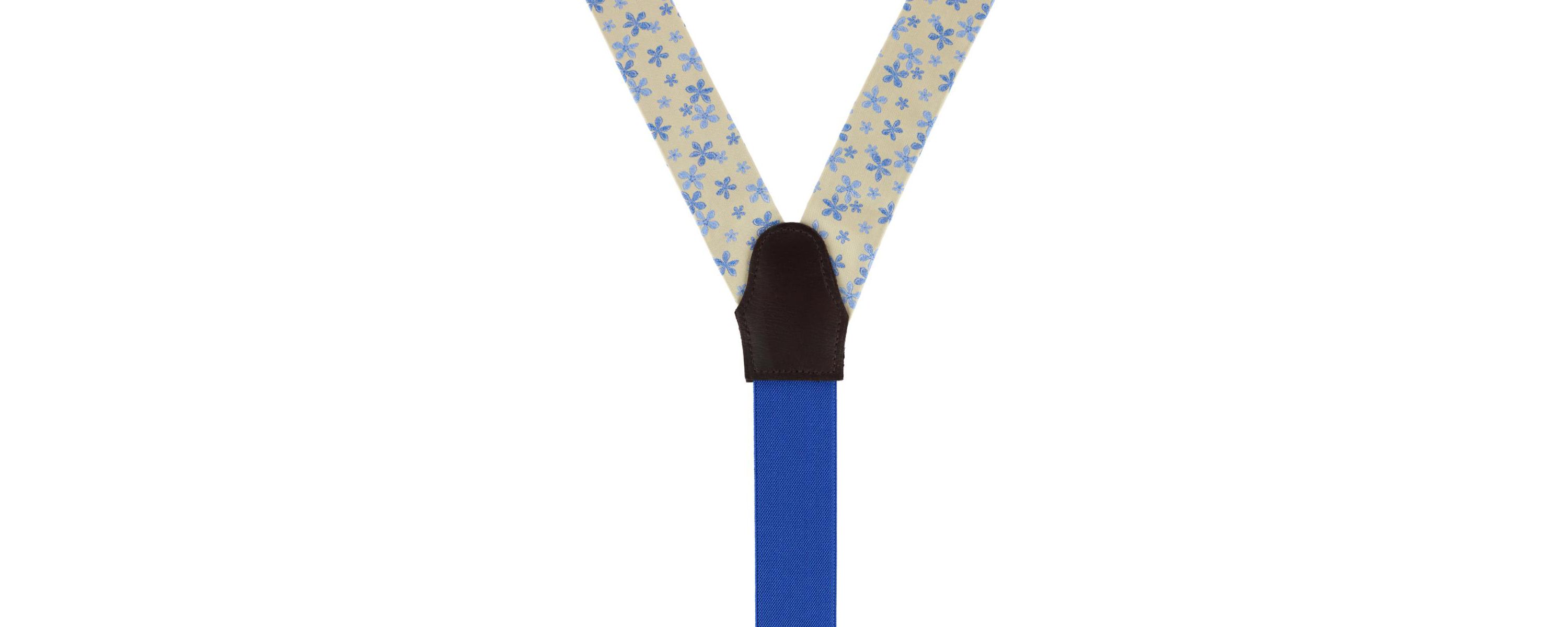 Weldon Floral Silk Button End Braces