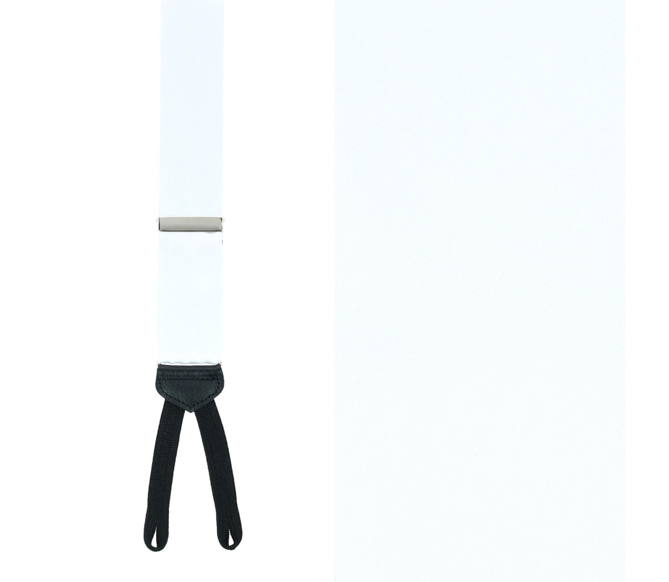 Sutton Solid Color Silk Formal End Braces