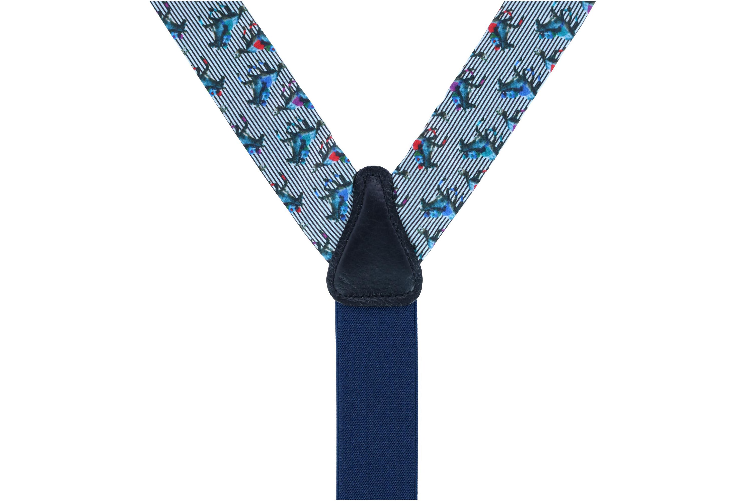 Derby Winning Racehorse Silk Button End Braces