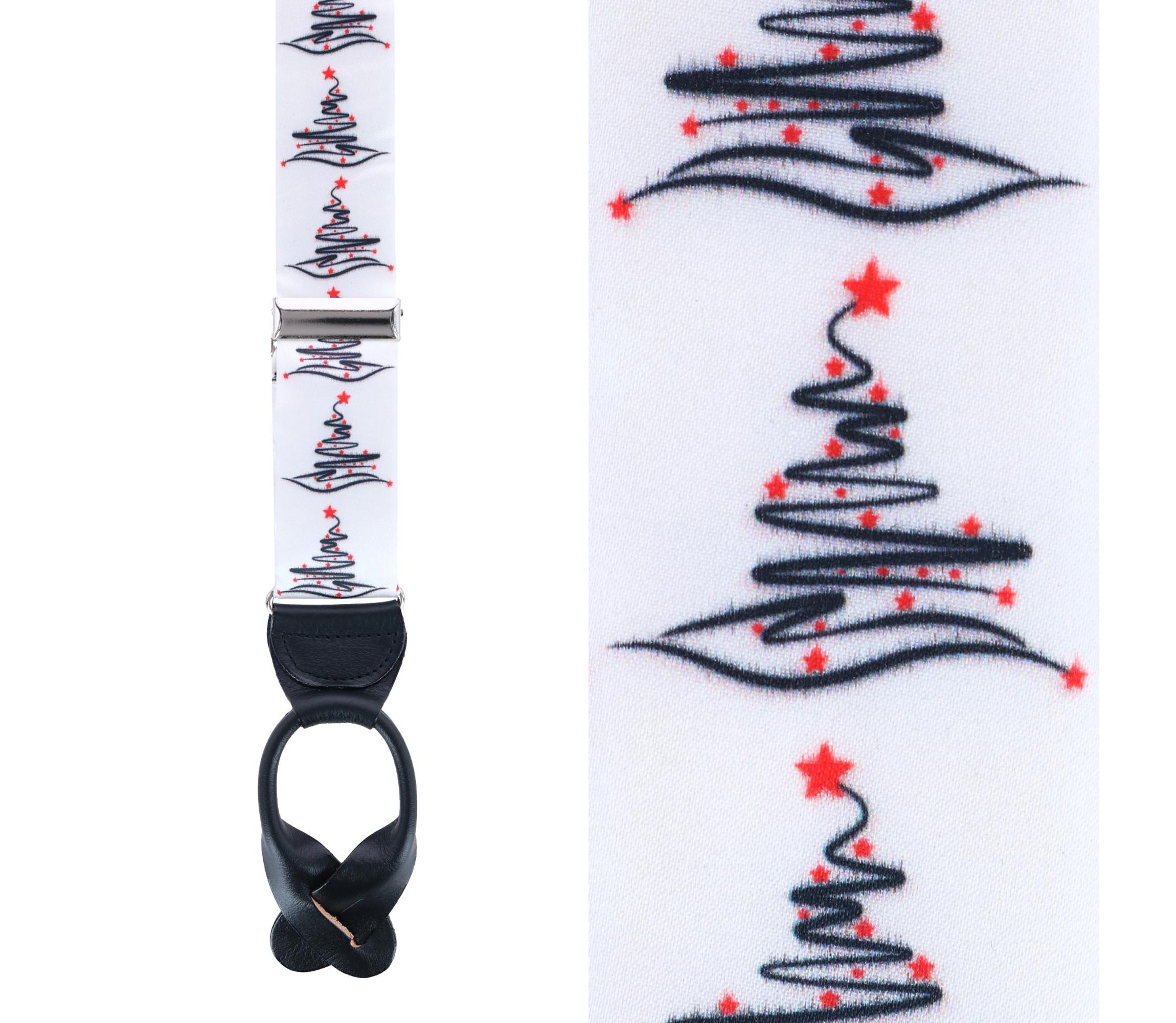 McCallister Contemporary Christmas Tree Silk Button End Braces
