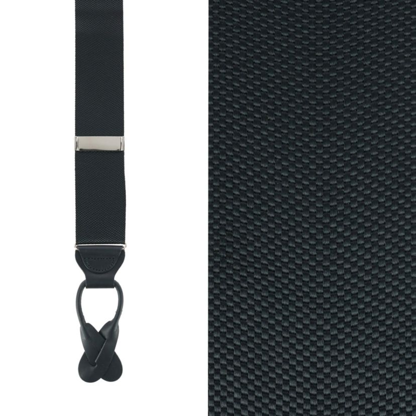 Big & Tall Hudson Solid Button End Braces