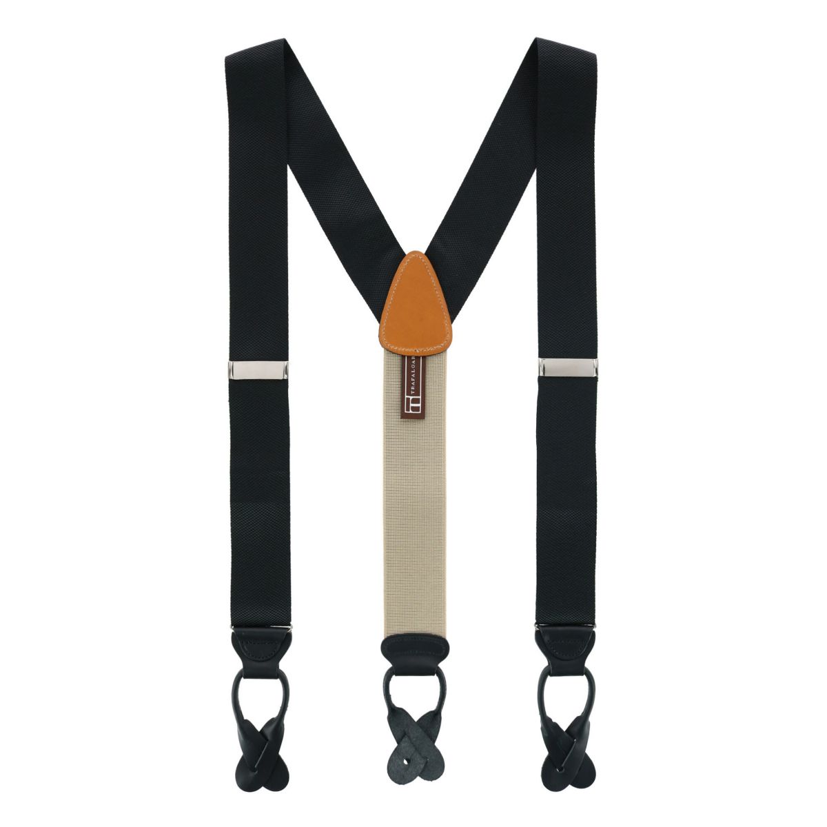 Big & Tall Hudson Solid Button End Braces