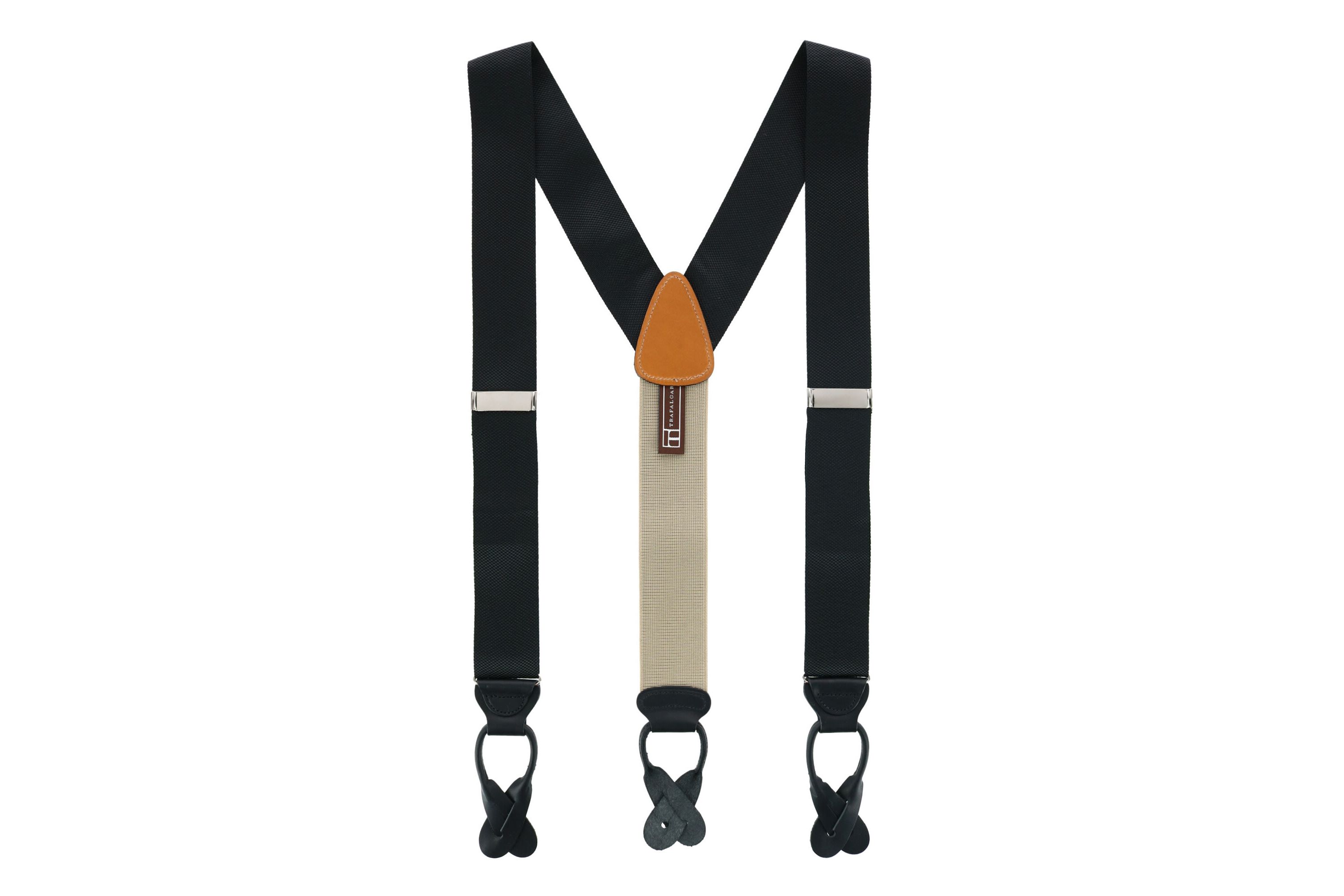 Big & Tall Hudson Solid Button End Braces