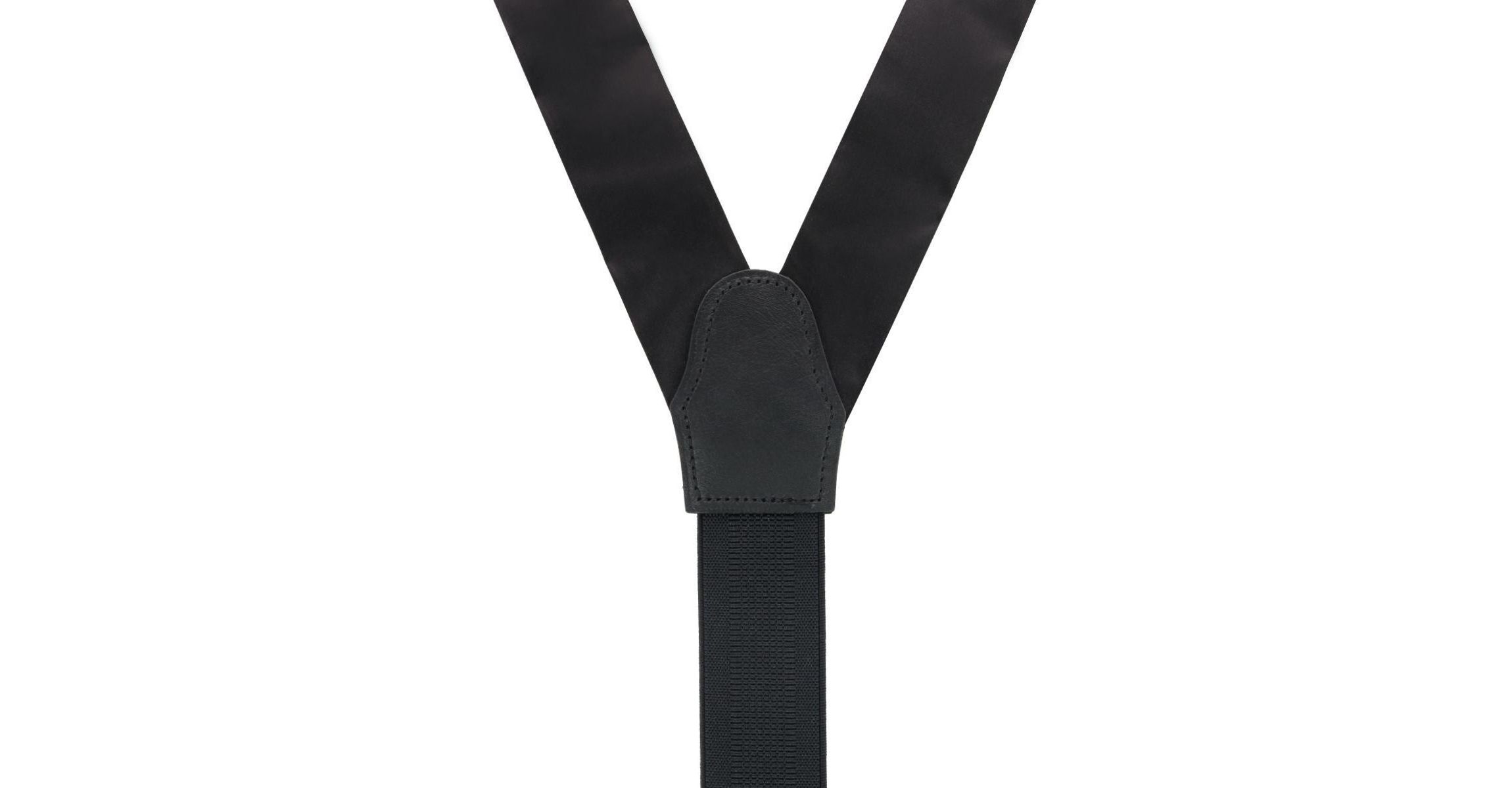 Big & Tall Dutton Solid Colored Silk Button End Braces