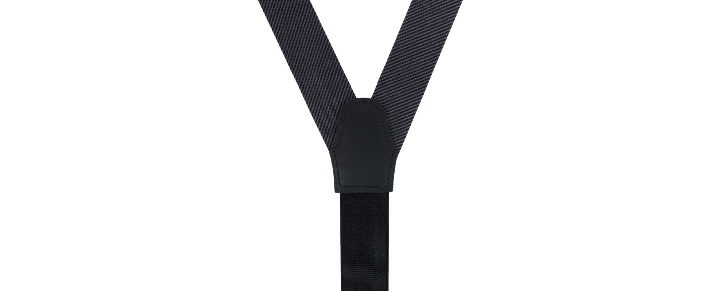 Big & Tall Leyton Diagonal Lined Tone on Tone Silk Formal End Braces