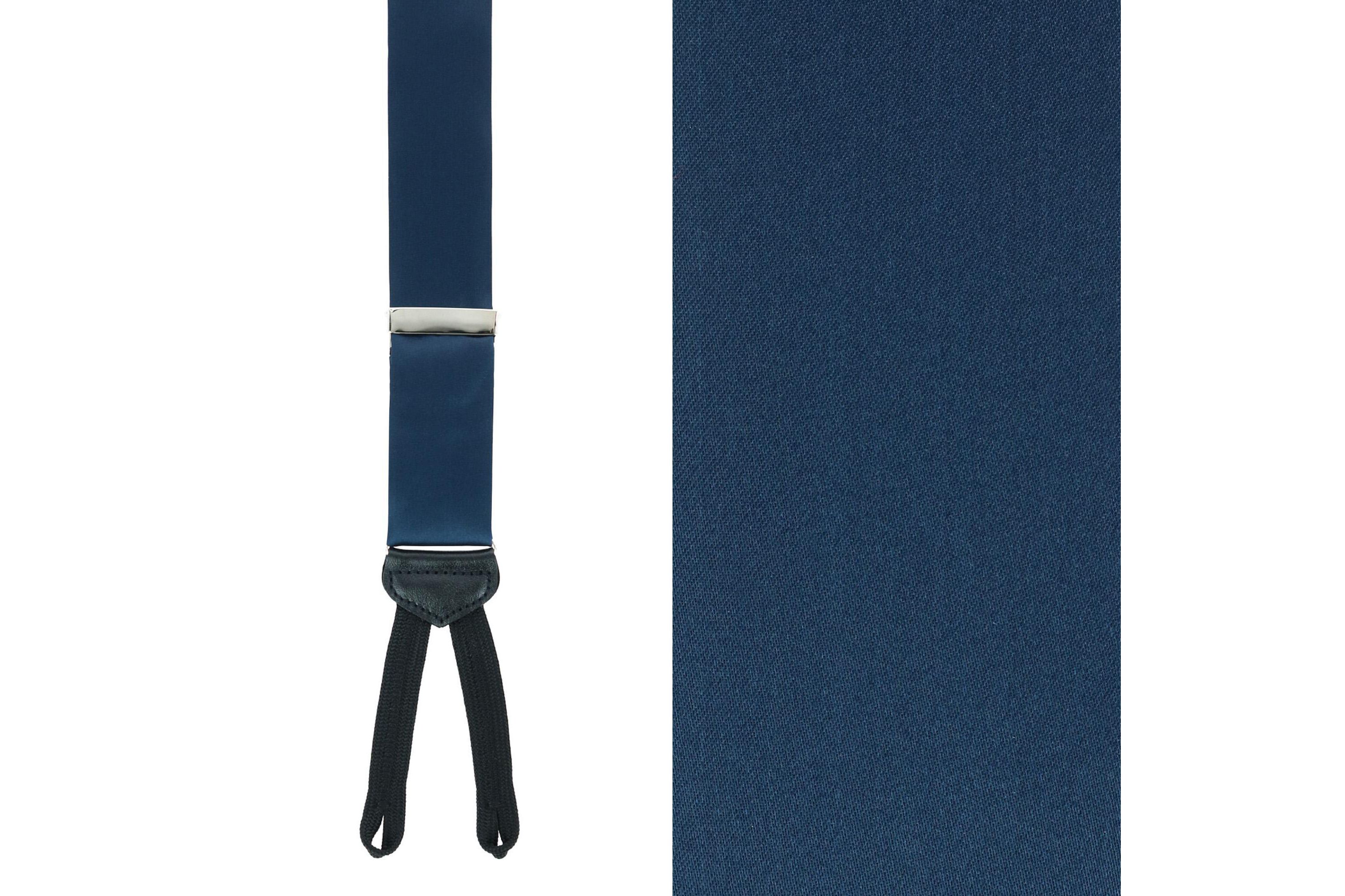 Big & Tall Sutton Solid Silk Formal End Braces