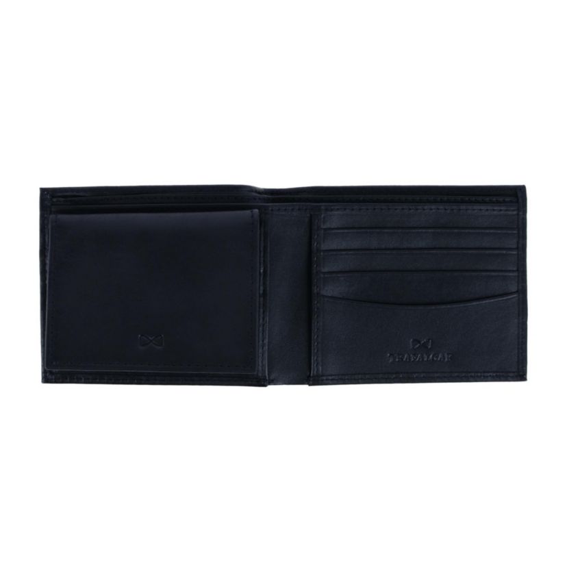 Orion Leather 8-Slot Bi-Fold Wallet with Removable ID Card Case