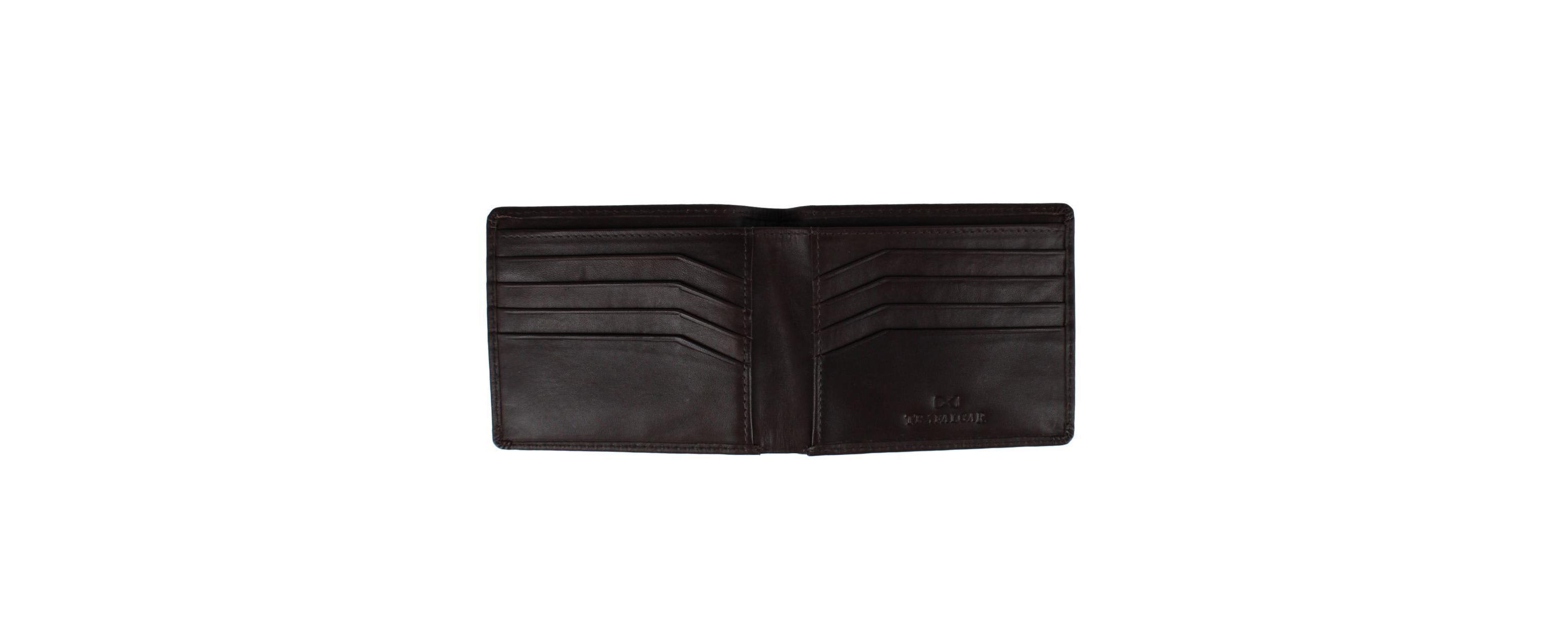 Lazzaro Lattice Weave Leather Bi-Fold Wallet