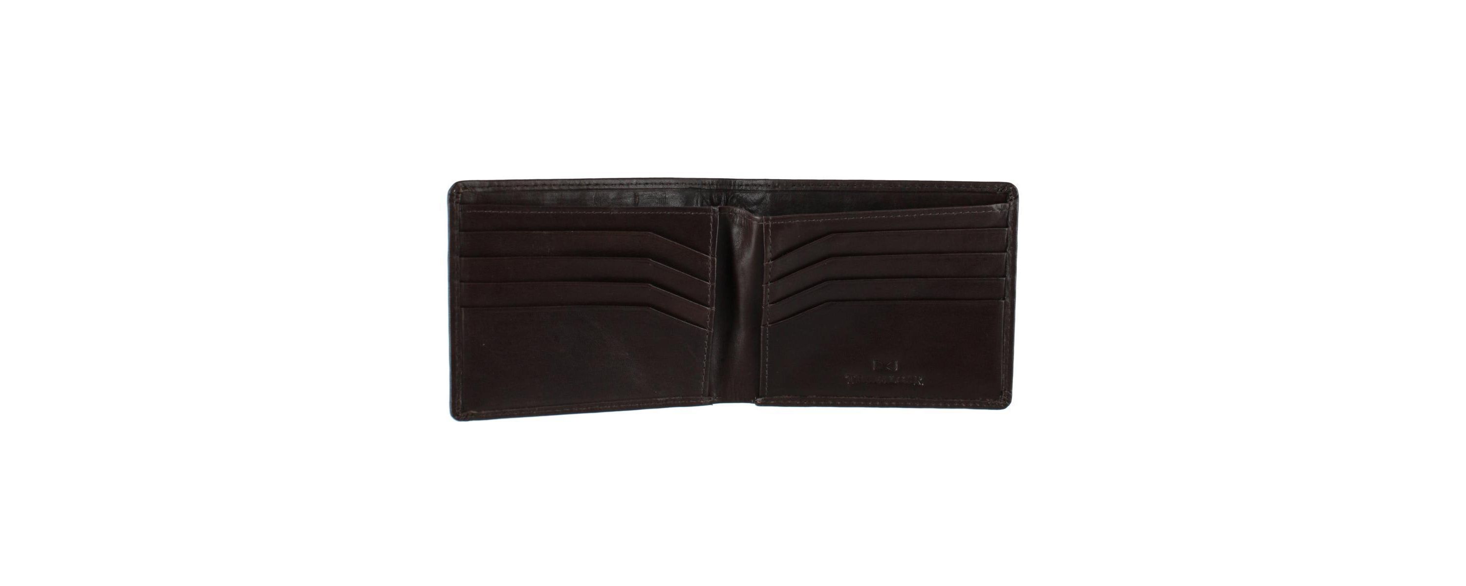 Lazzaro Lattice Weave Leather Bi-Fold Wallet