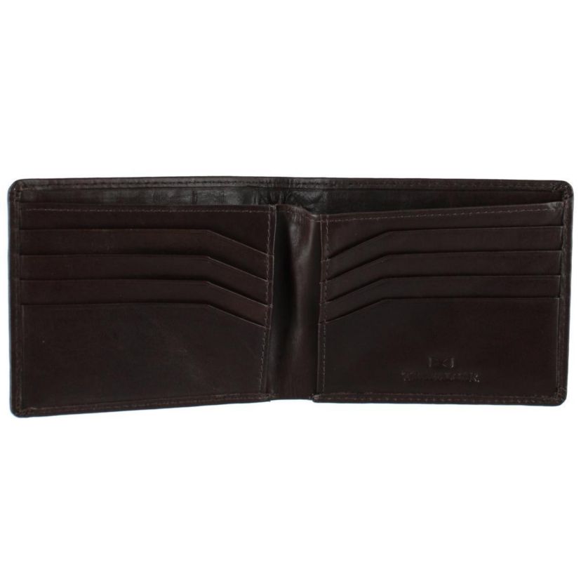 Lazzaro Lattice Weave Leather Bi-Fold Wallet