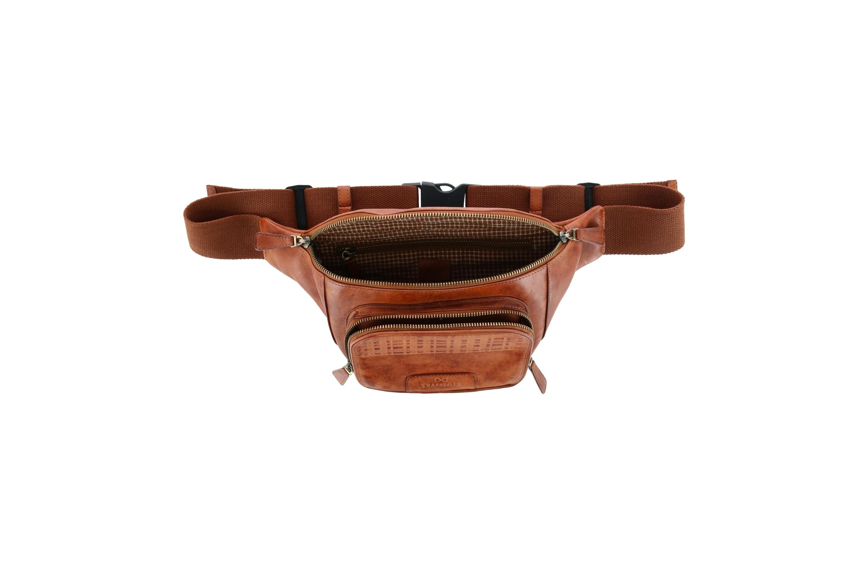 Caelen Leather Adjustable Waist Pack Sling Bag