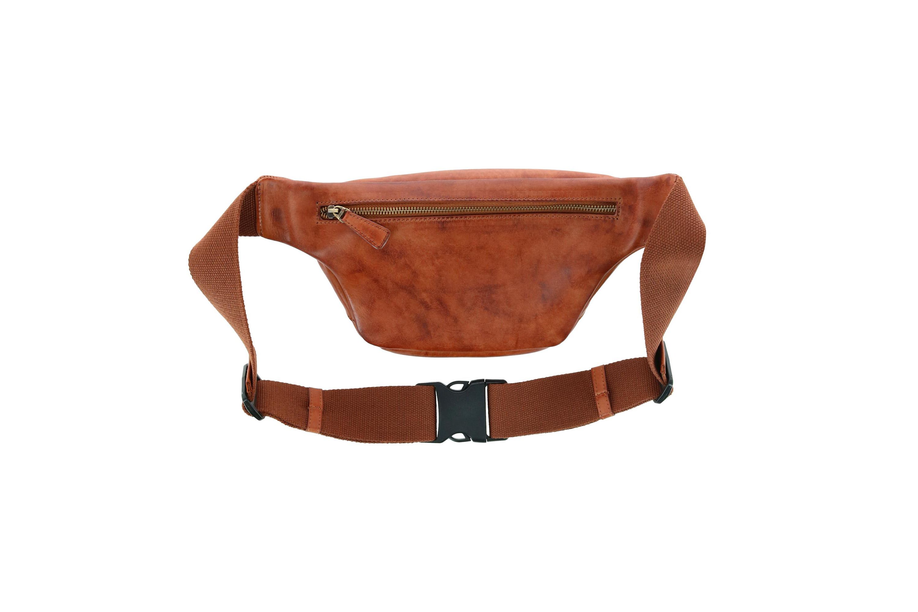 Caelen Leather Adjustable Waist Pack Sling Bag