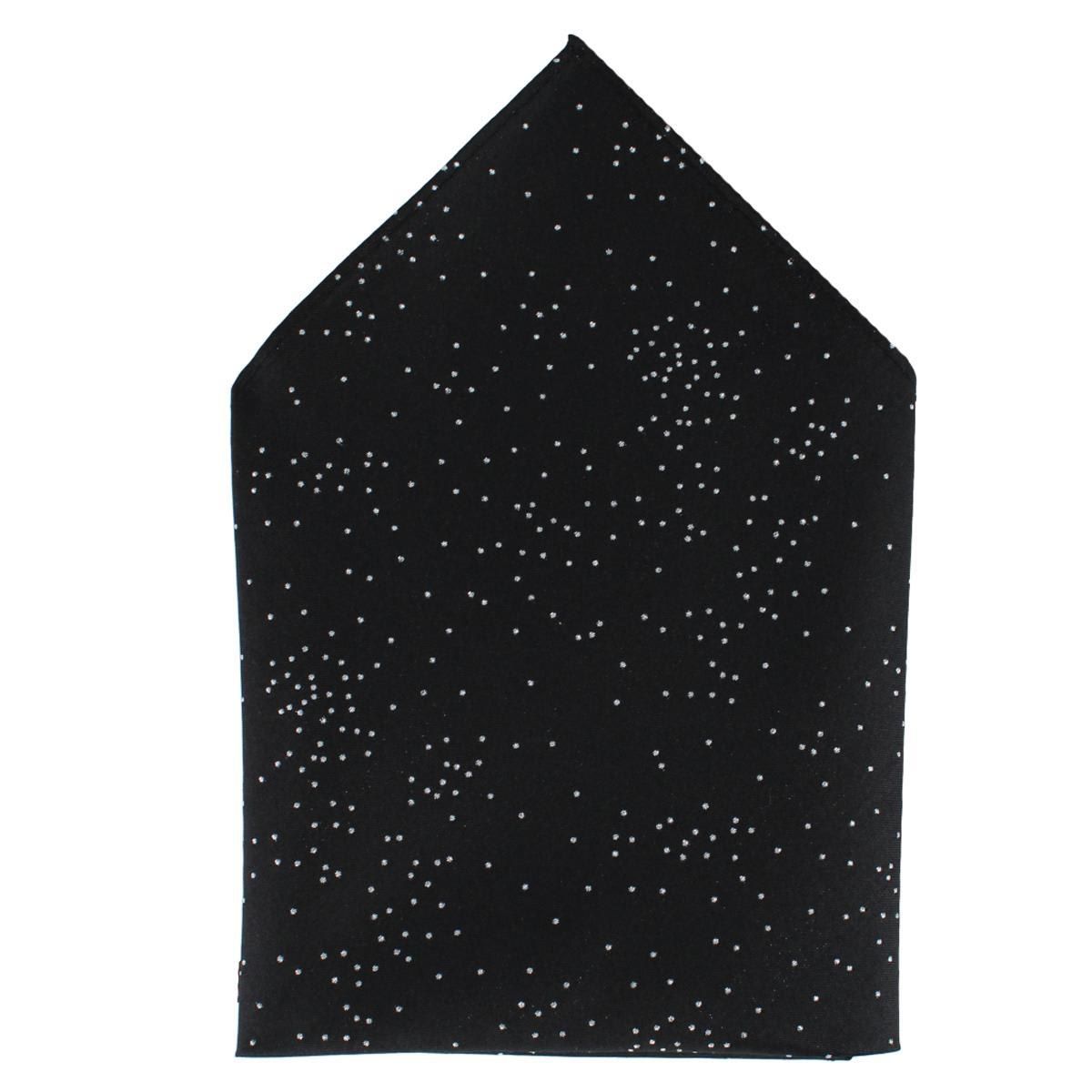 Mystere Metallic Star Light 12 x 12 Silk Pocket Square